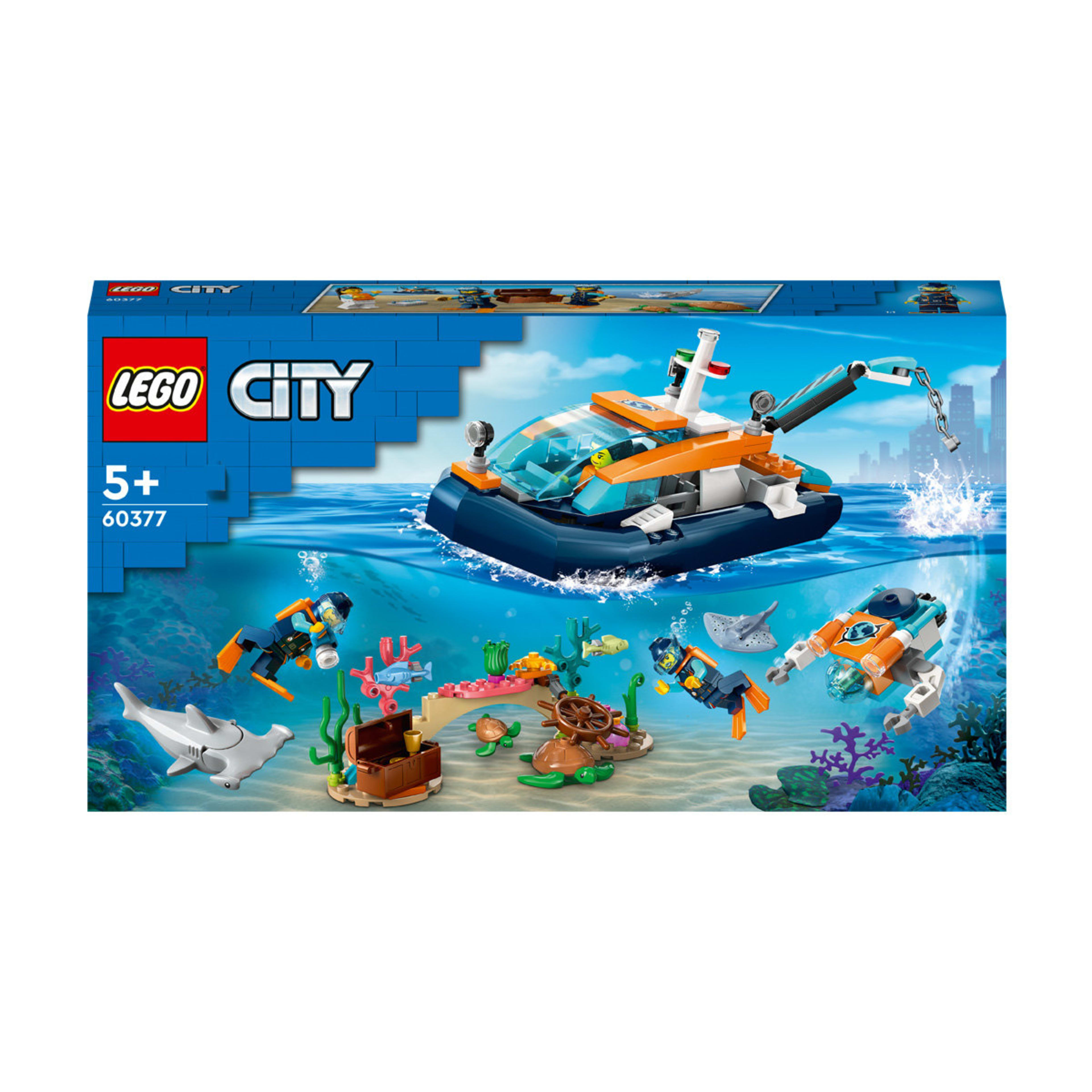 LEGO City Exploration Explorer Diving Boat 60377 Kmart