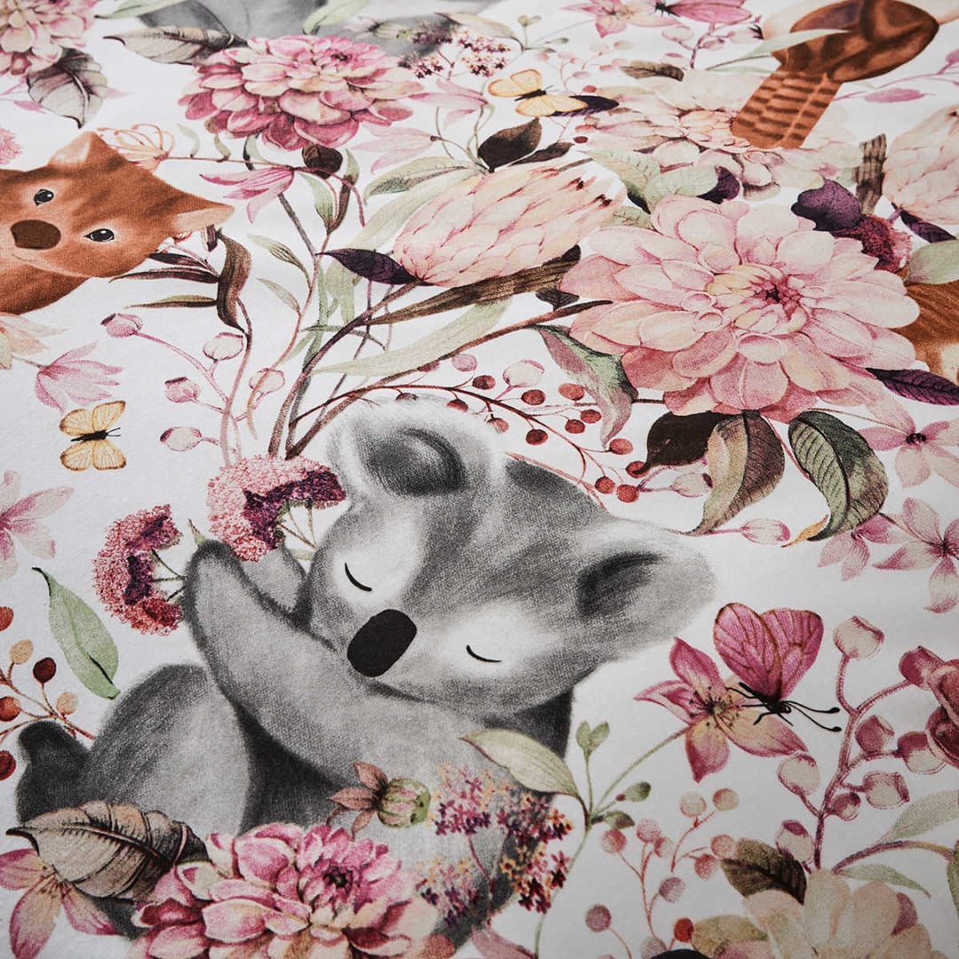 Australiana Reversible Quilt Cover Set Single Bed Kmart