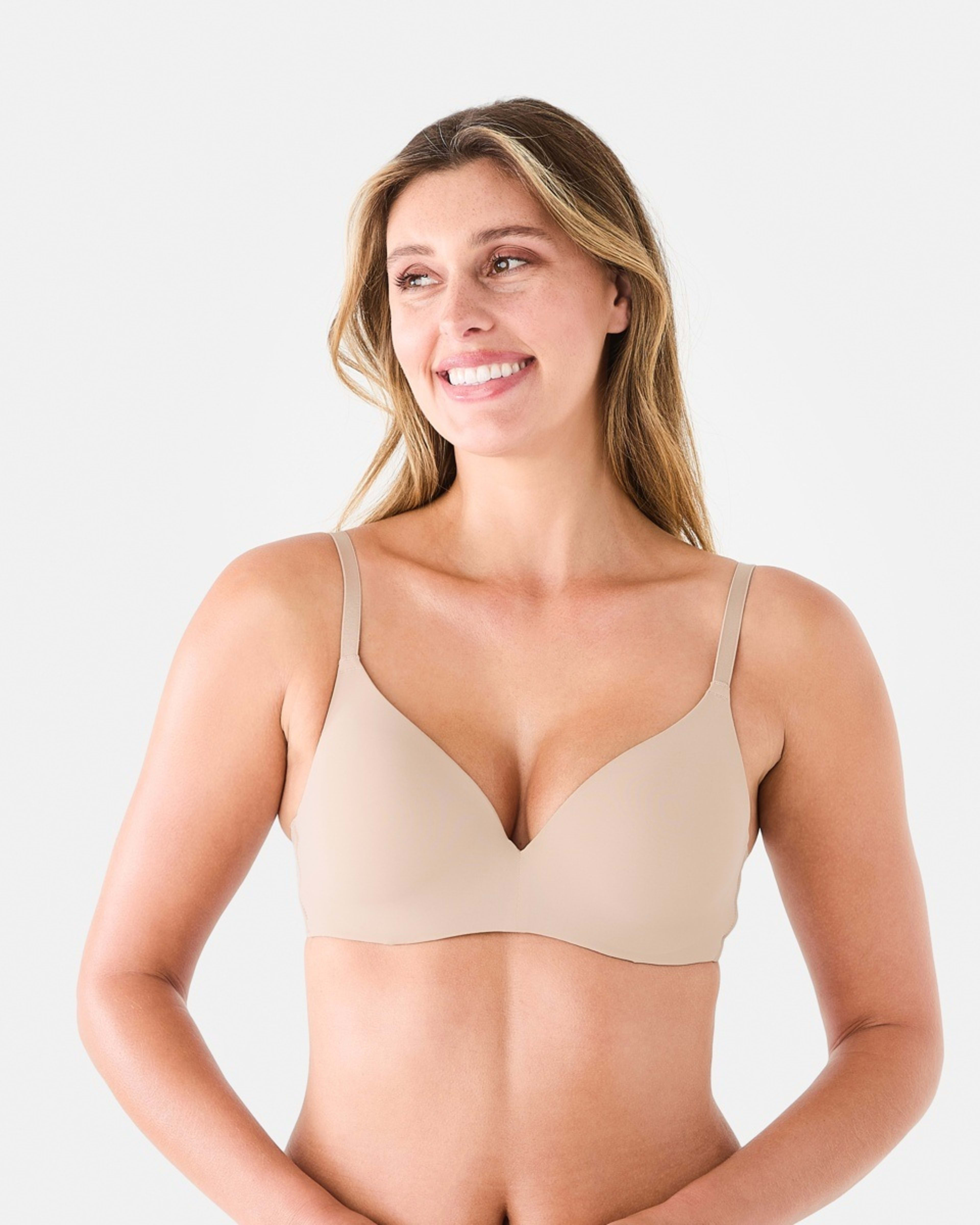 1 Hidden Underwire T-Shirt Bra Fawn Beige