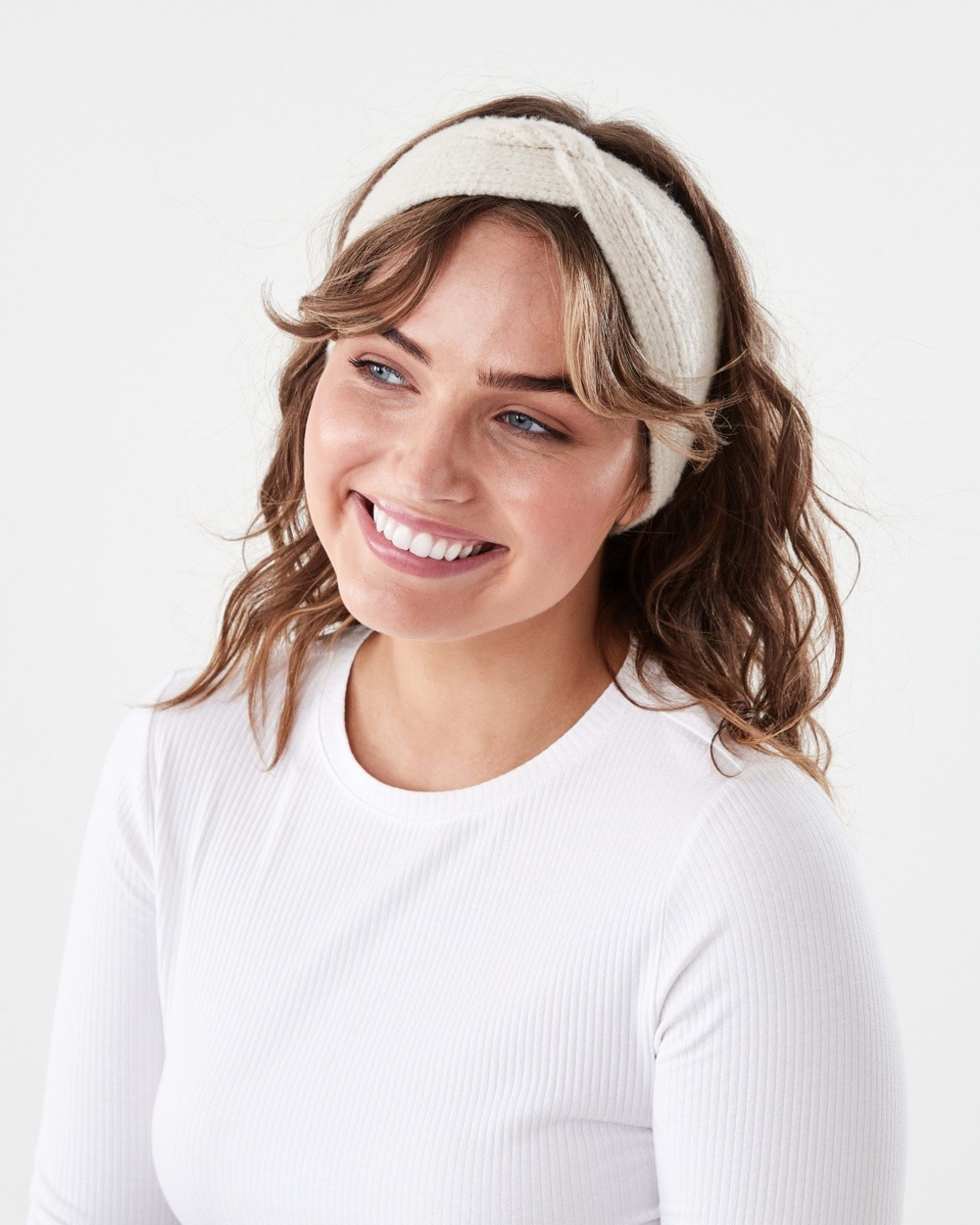 3 Rib Headwrap Lt Stone, 3 of 3