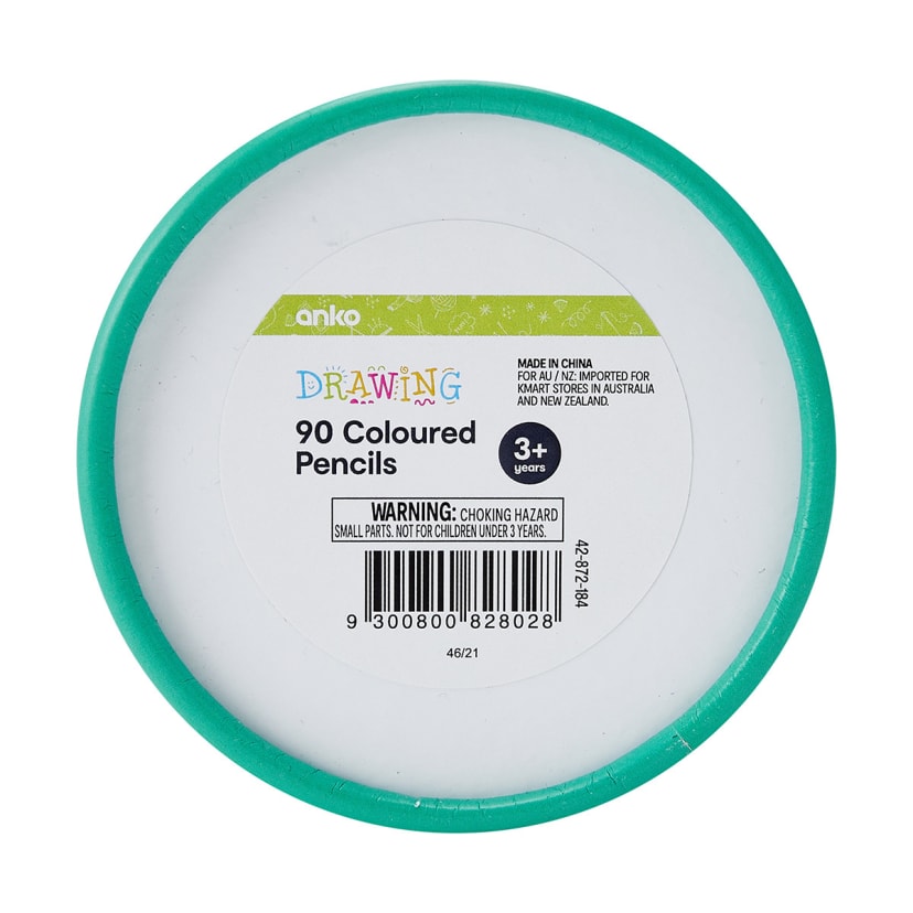 90 Pack Coloured Pencils Kmart