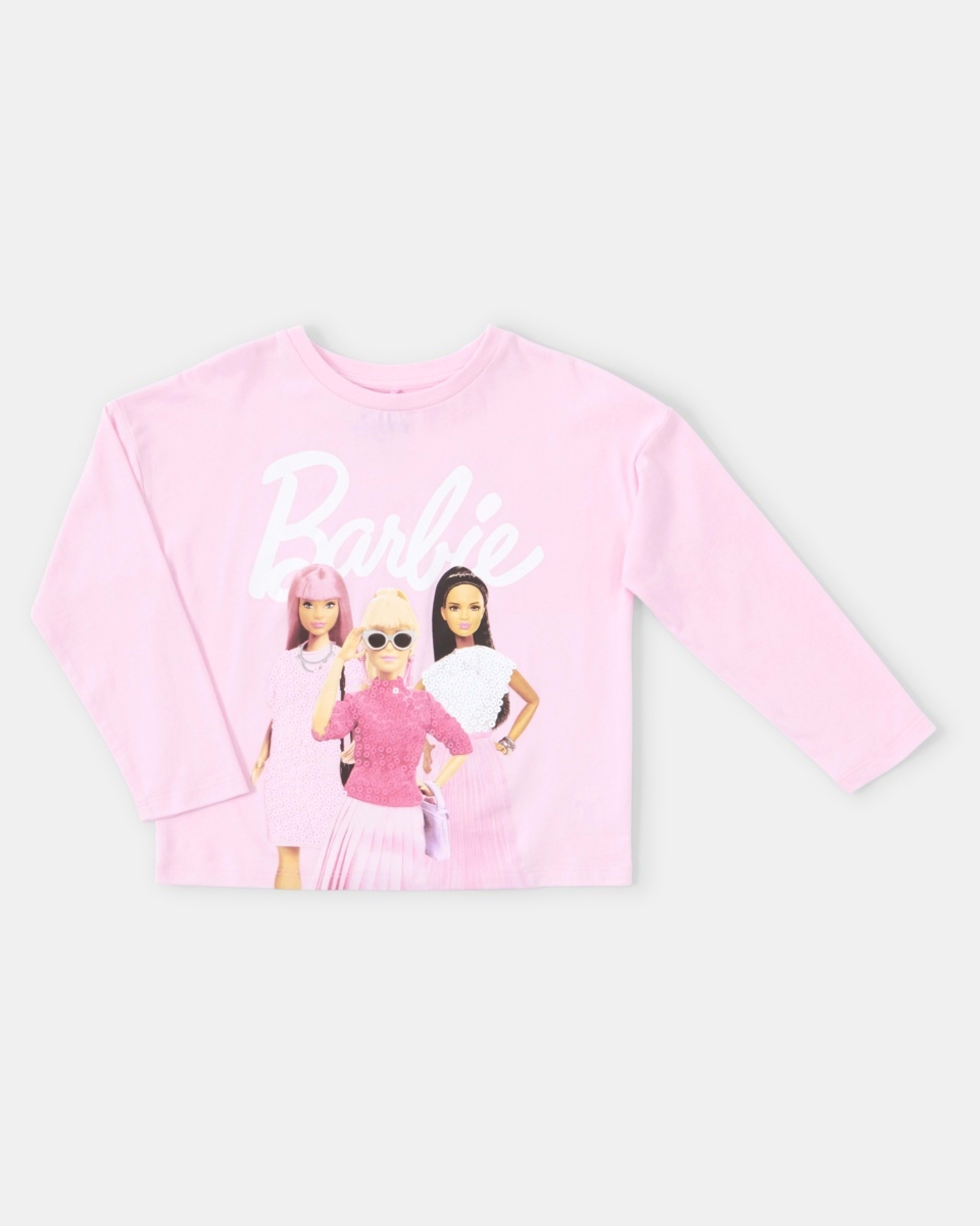 7 Barbie License Long Sleeve T-shirt Barbie Tee, 7 of 8