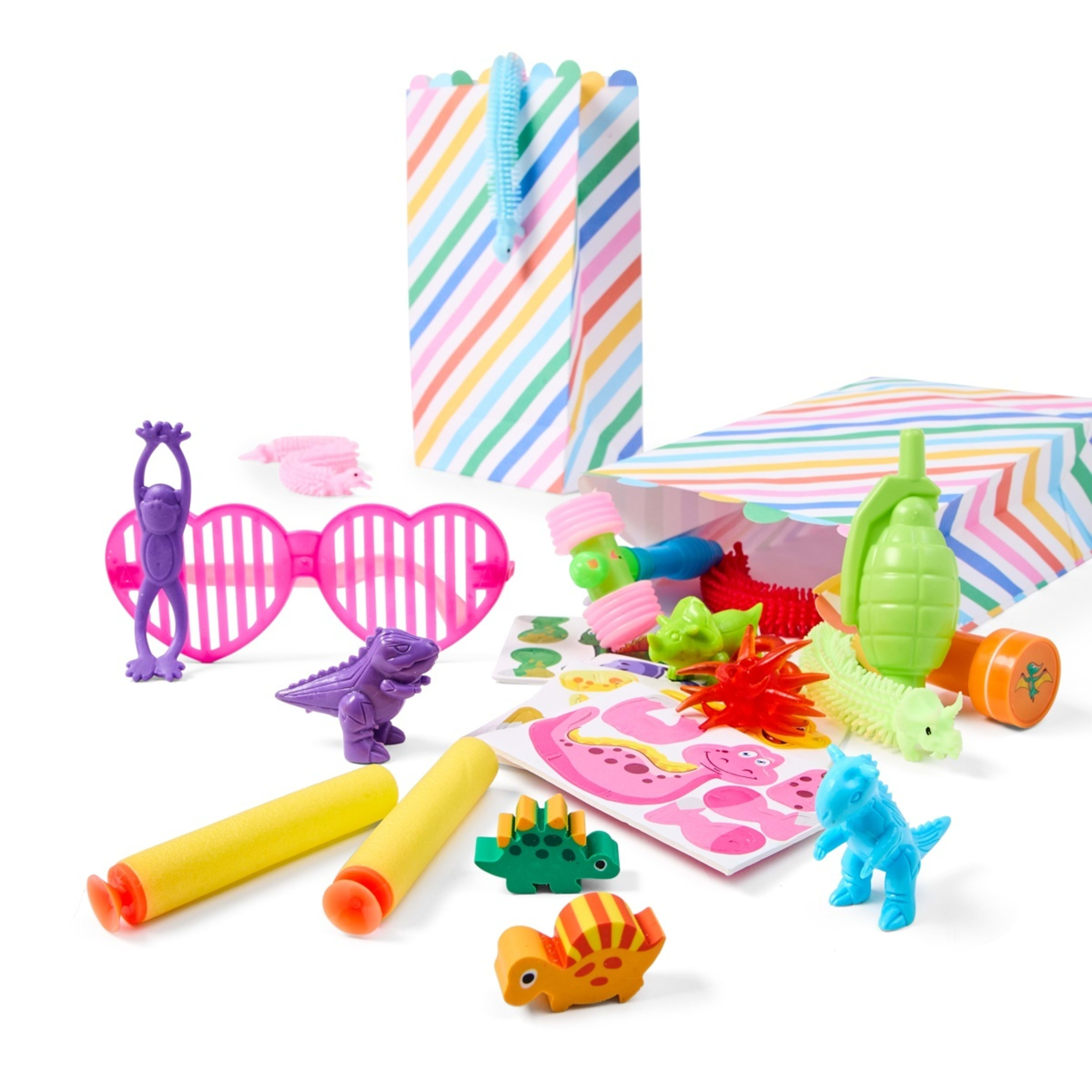 1 100 Piece Bright Animals Party Favour Pack, 1 of 10