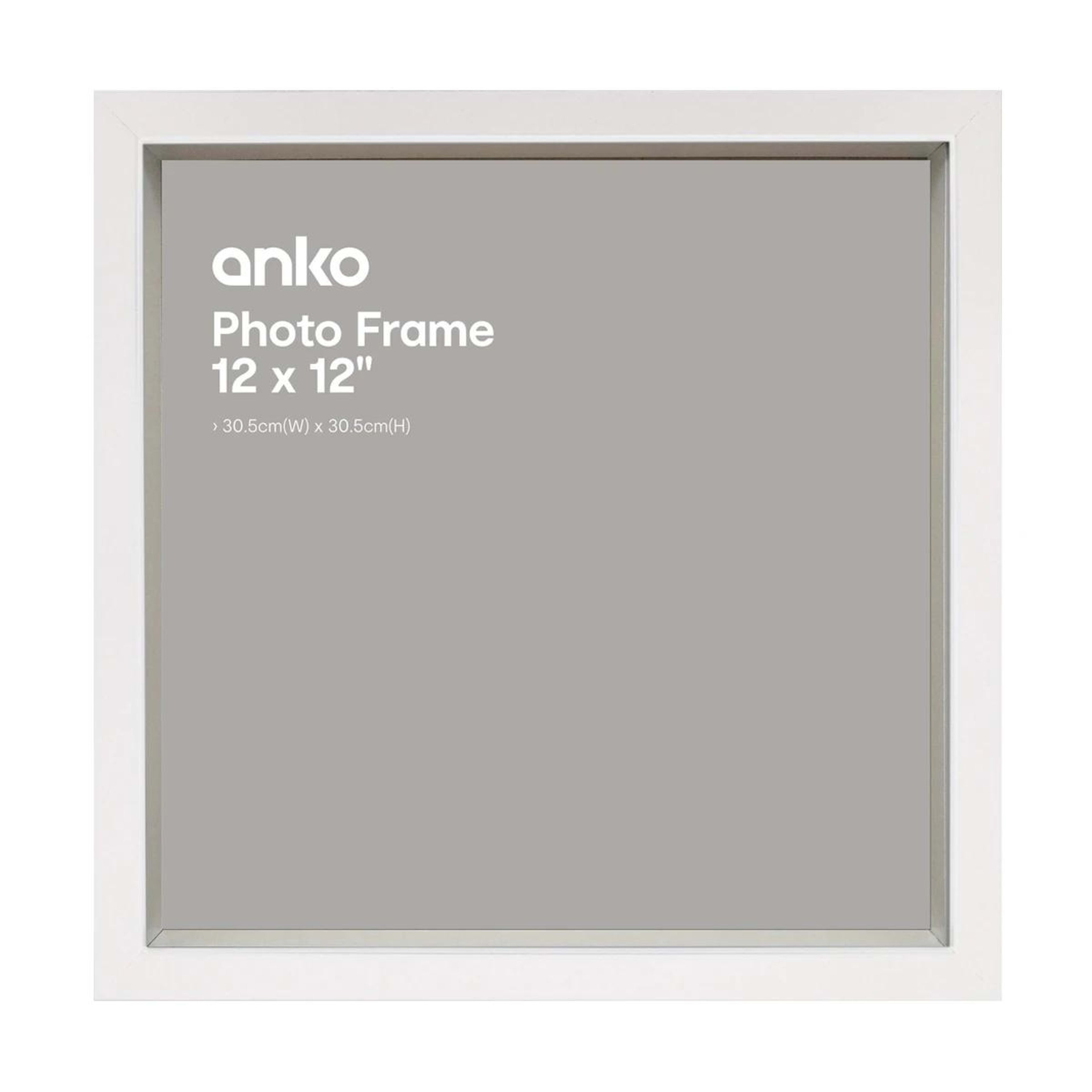 1 Shadow Box Frame - 12in. x 12in. (30.5cm x 30.5cm), White