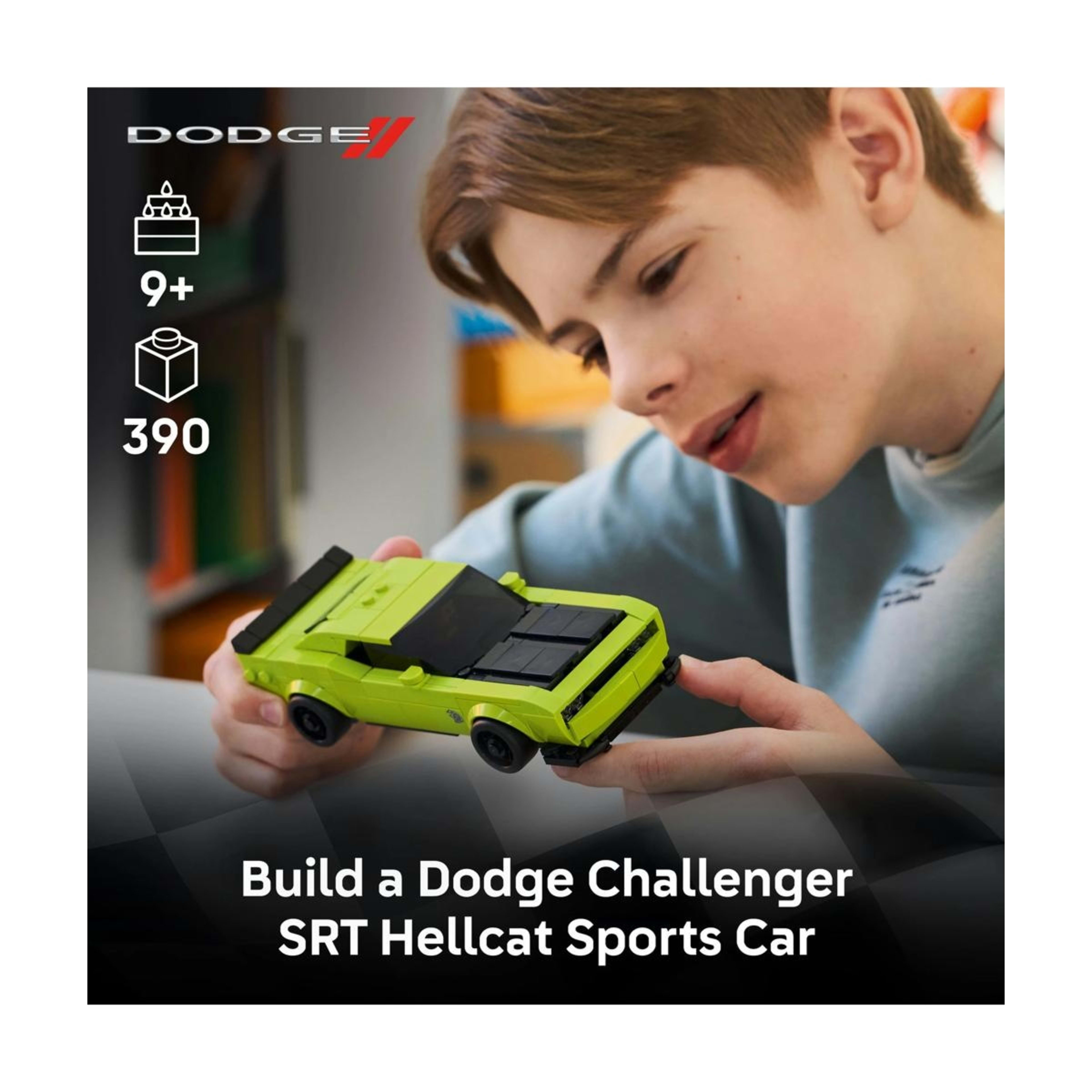 3 LEGO Speed Champions Dodge Challenger SRT Hellcat Sports Car 77237, 3 of 10