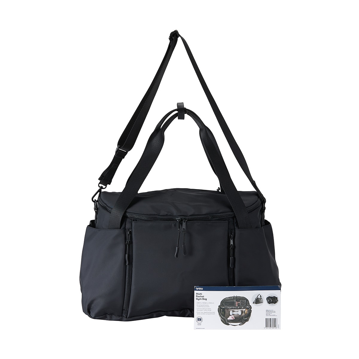 18L Multi Pocket Gym Bag Kmart