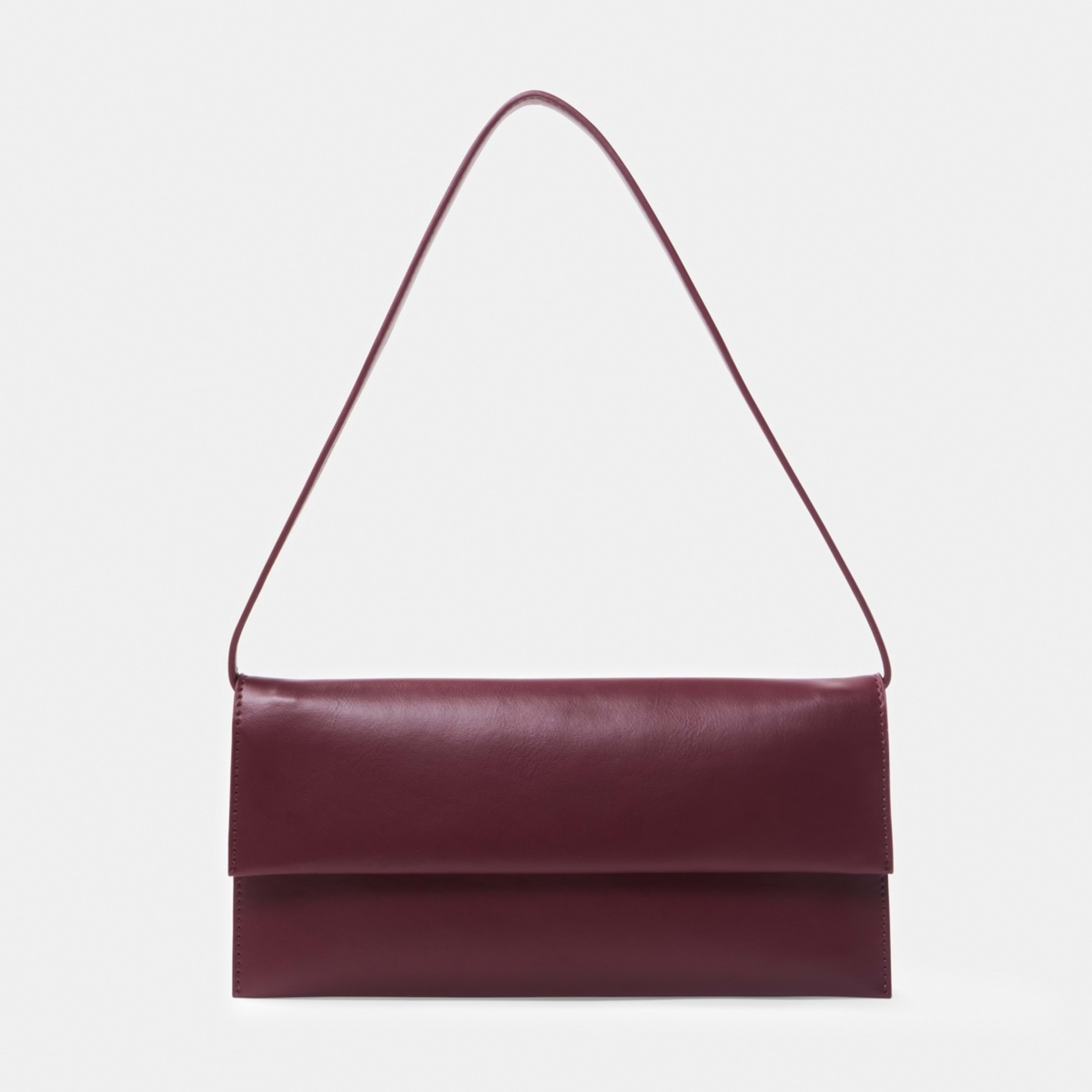 1 3 Pocket Shoulder Bag Crimson Red, 1 of 7