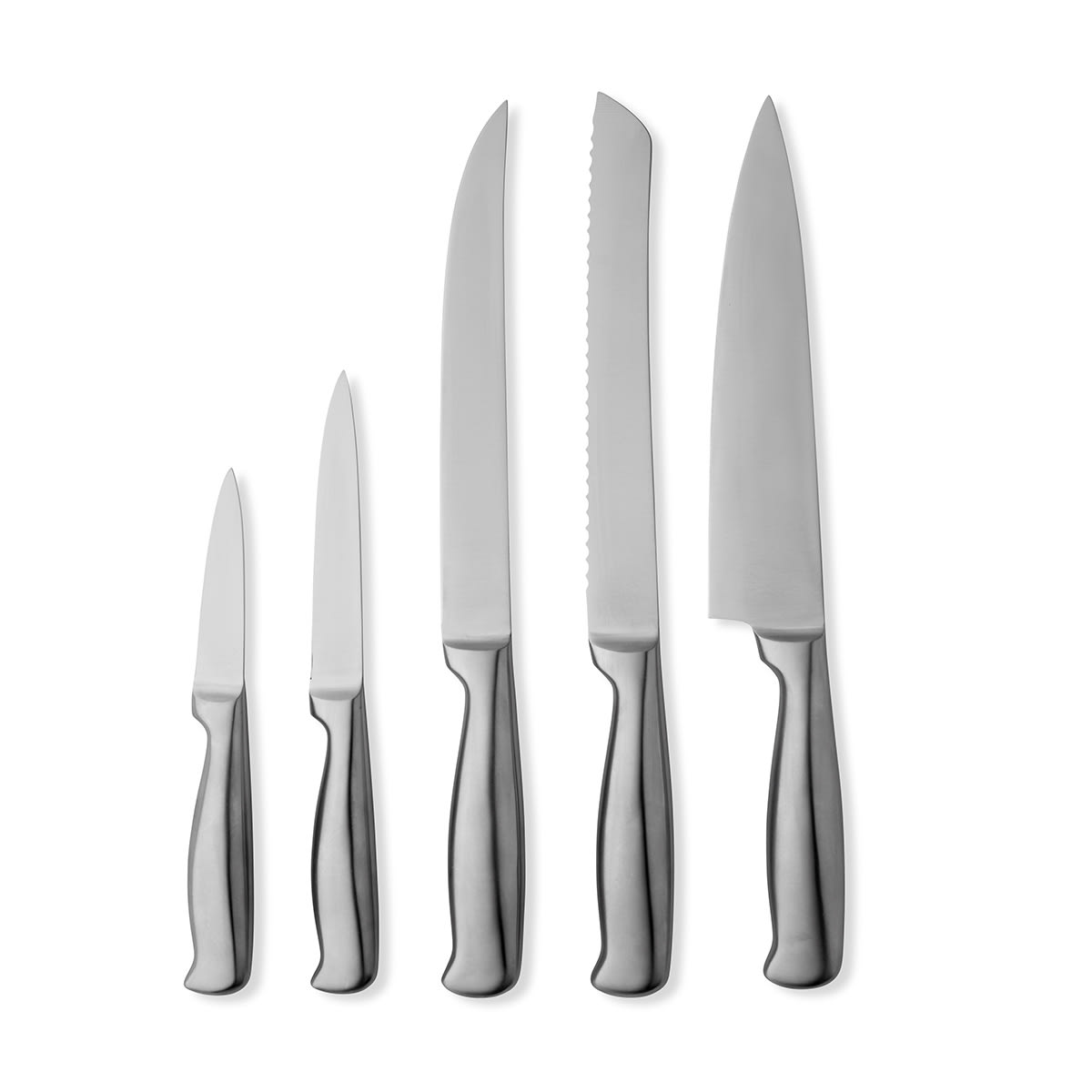 6 Piece Stainless Steel Knife Block Set Kmart NZ
