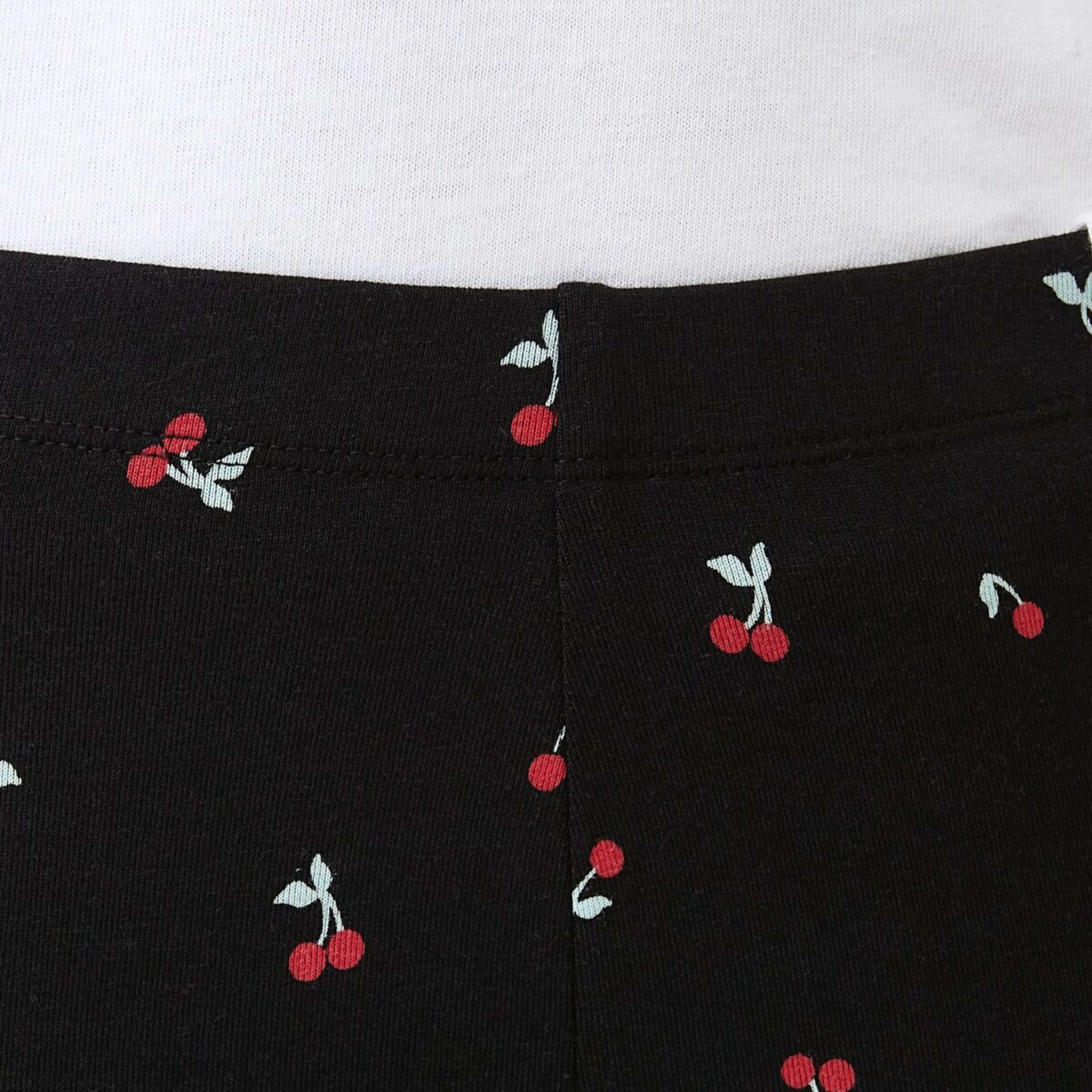 3 Print Leggings Charming Cherries Black, 3 of 8