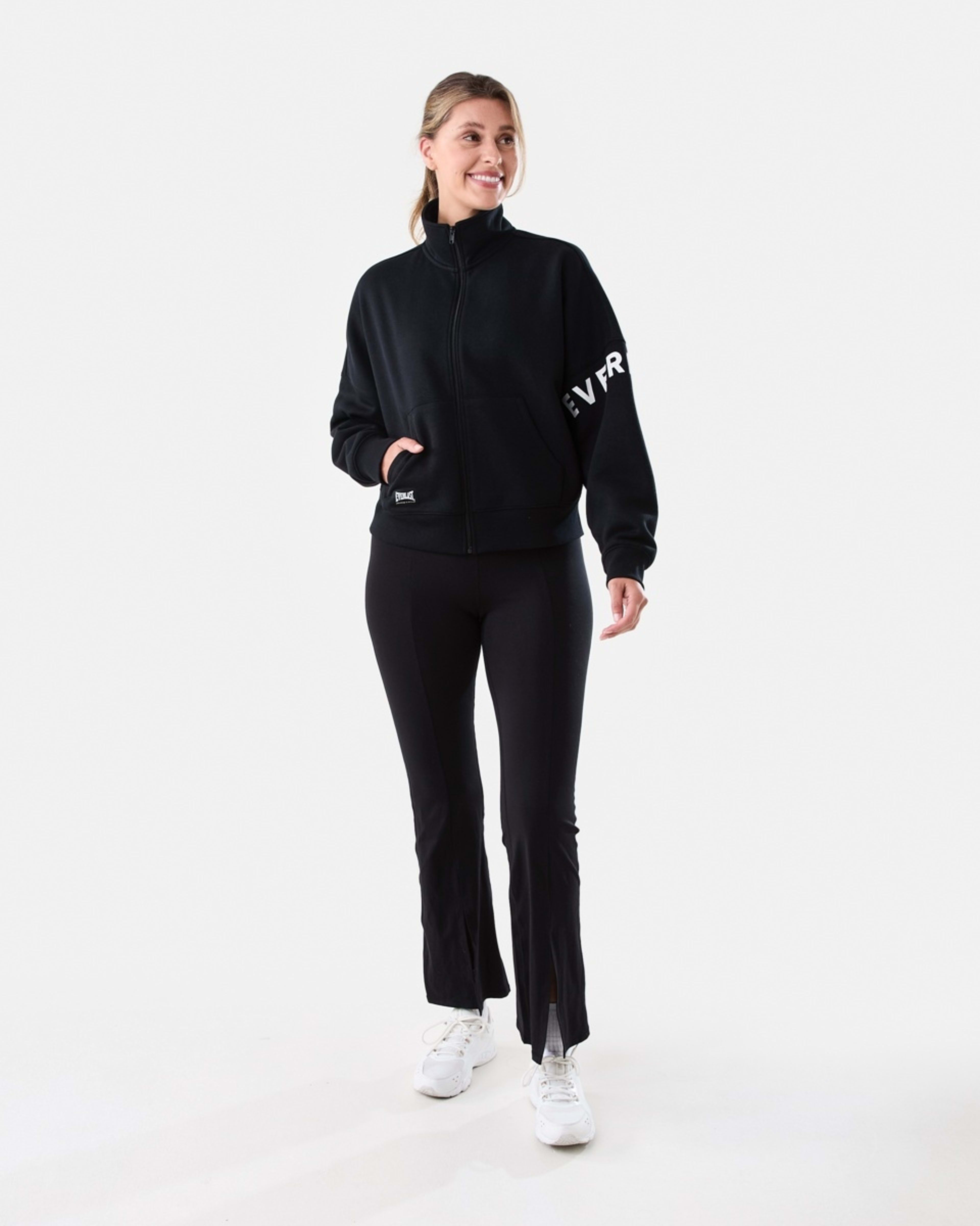 8 Everlast Womens Zip Through Sweatshirt Black, 8 of 8