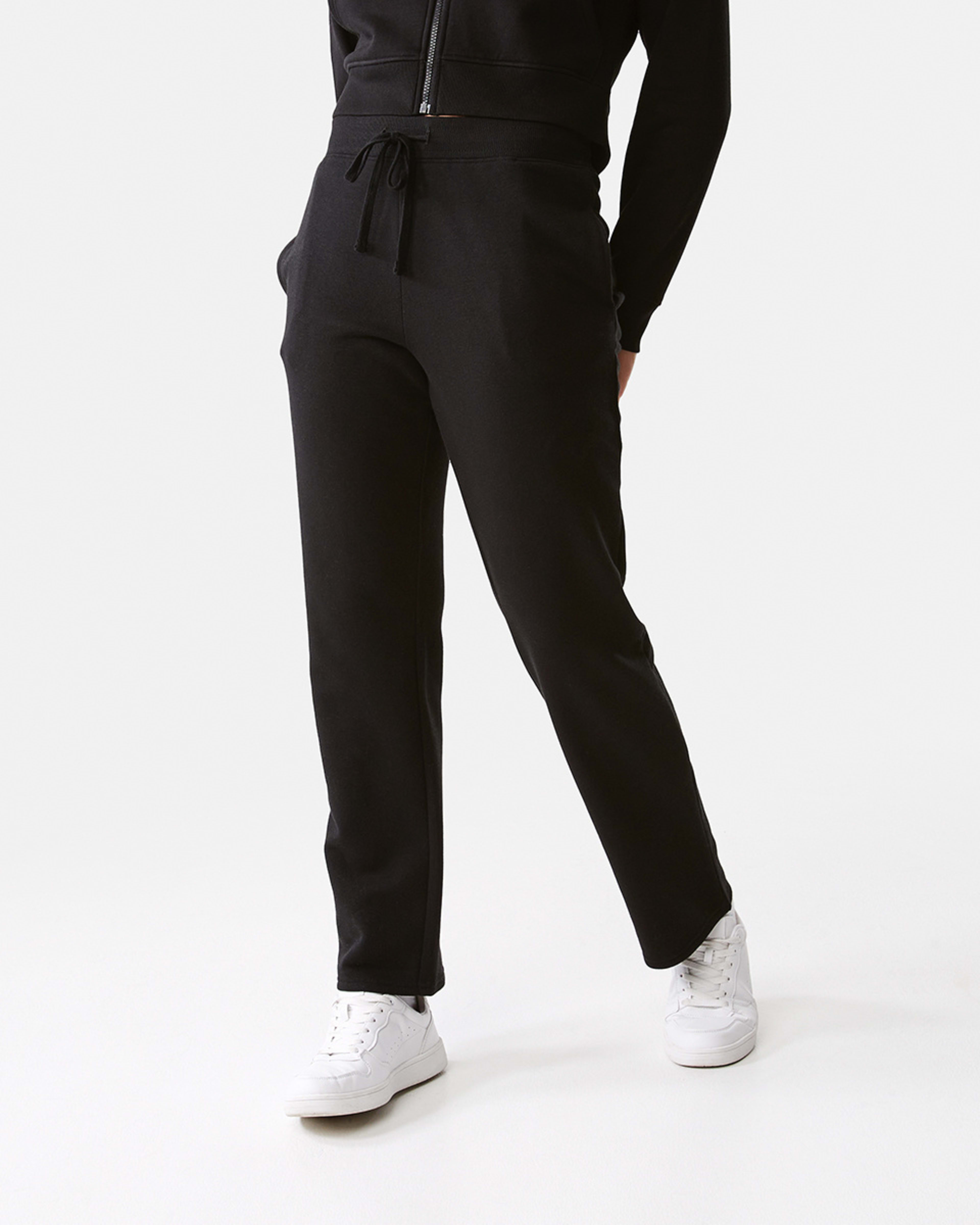 1 Active Womens Wide Leg Trackpants Black, 1 of 6