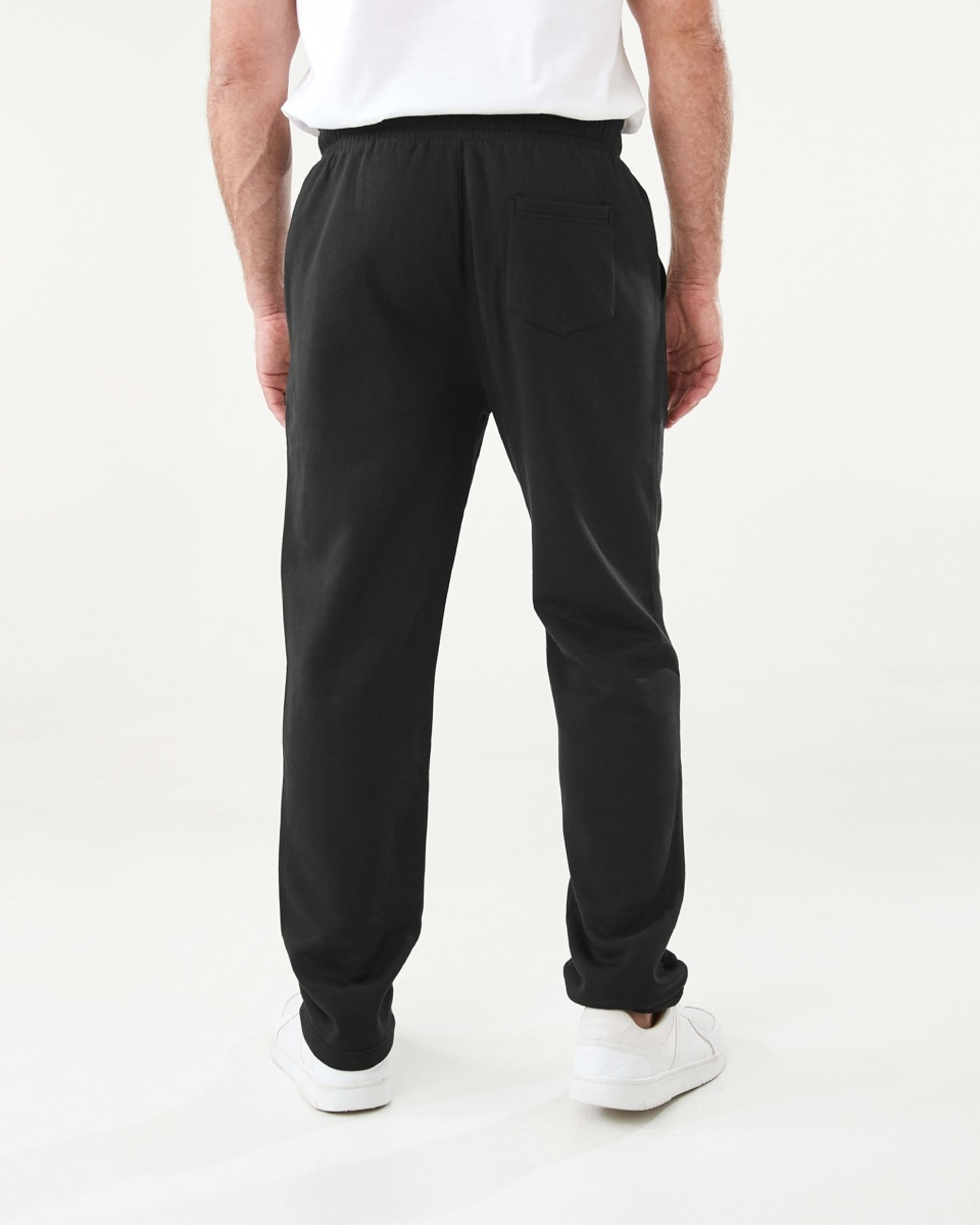 3 Open Leg Track Pants Black, 3 of 5