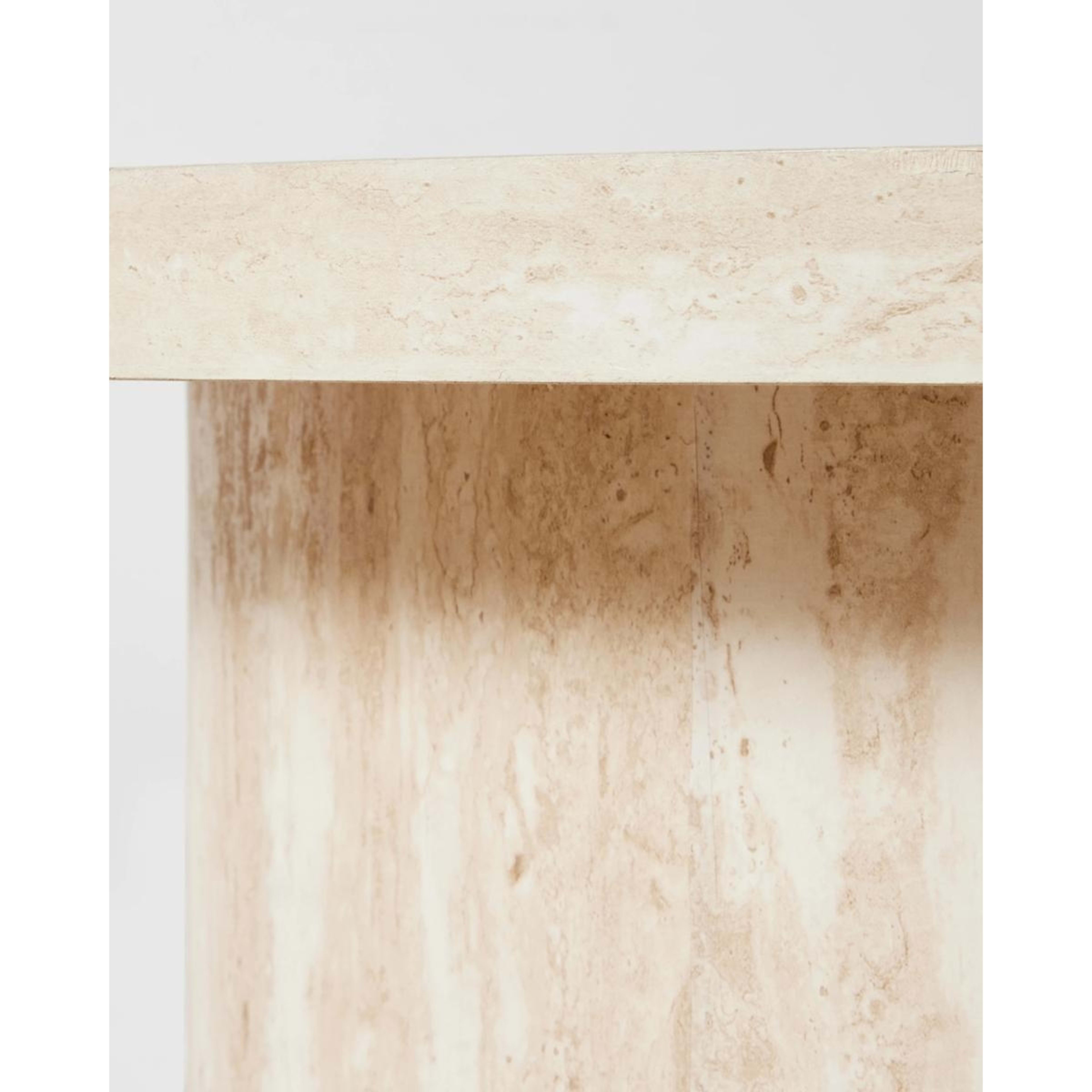 4 Travertine Look Set of 2 Coffee Tables, 4 of 5