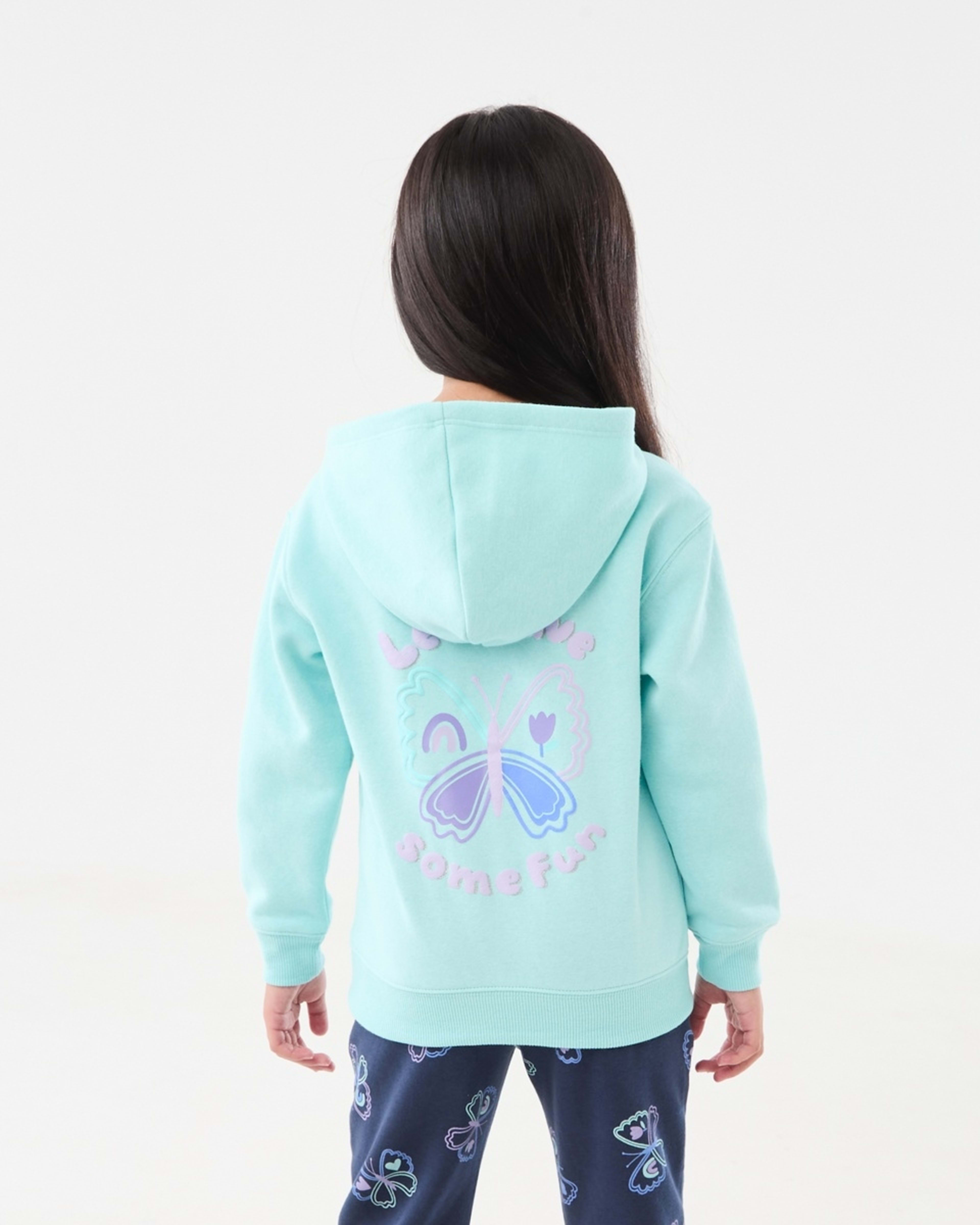 2 Printed Hoodie Lets Have Some Fun Turquoise, 2 of 9