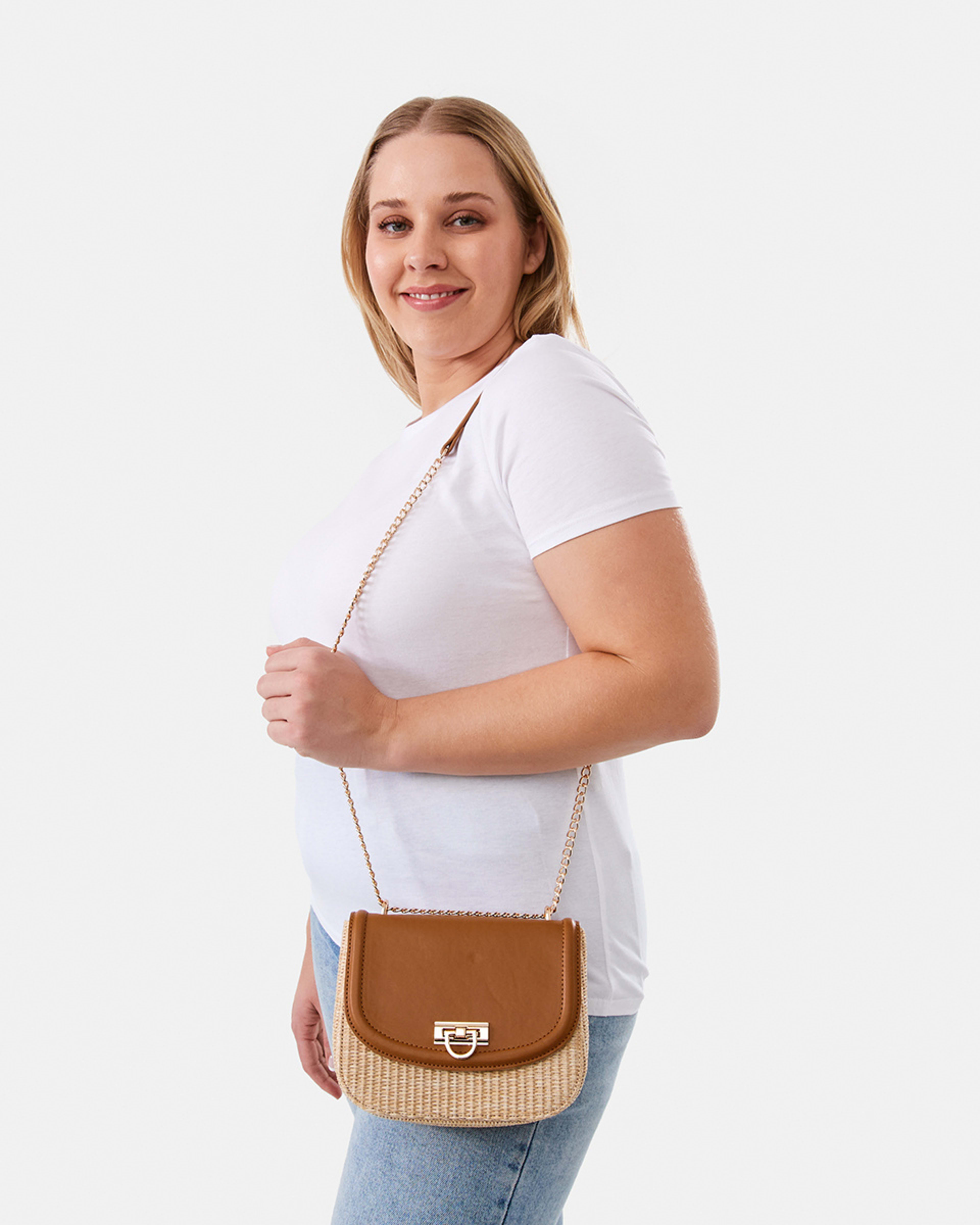 5 Ring Closure Bag Tan, 5 of 5