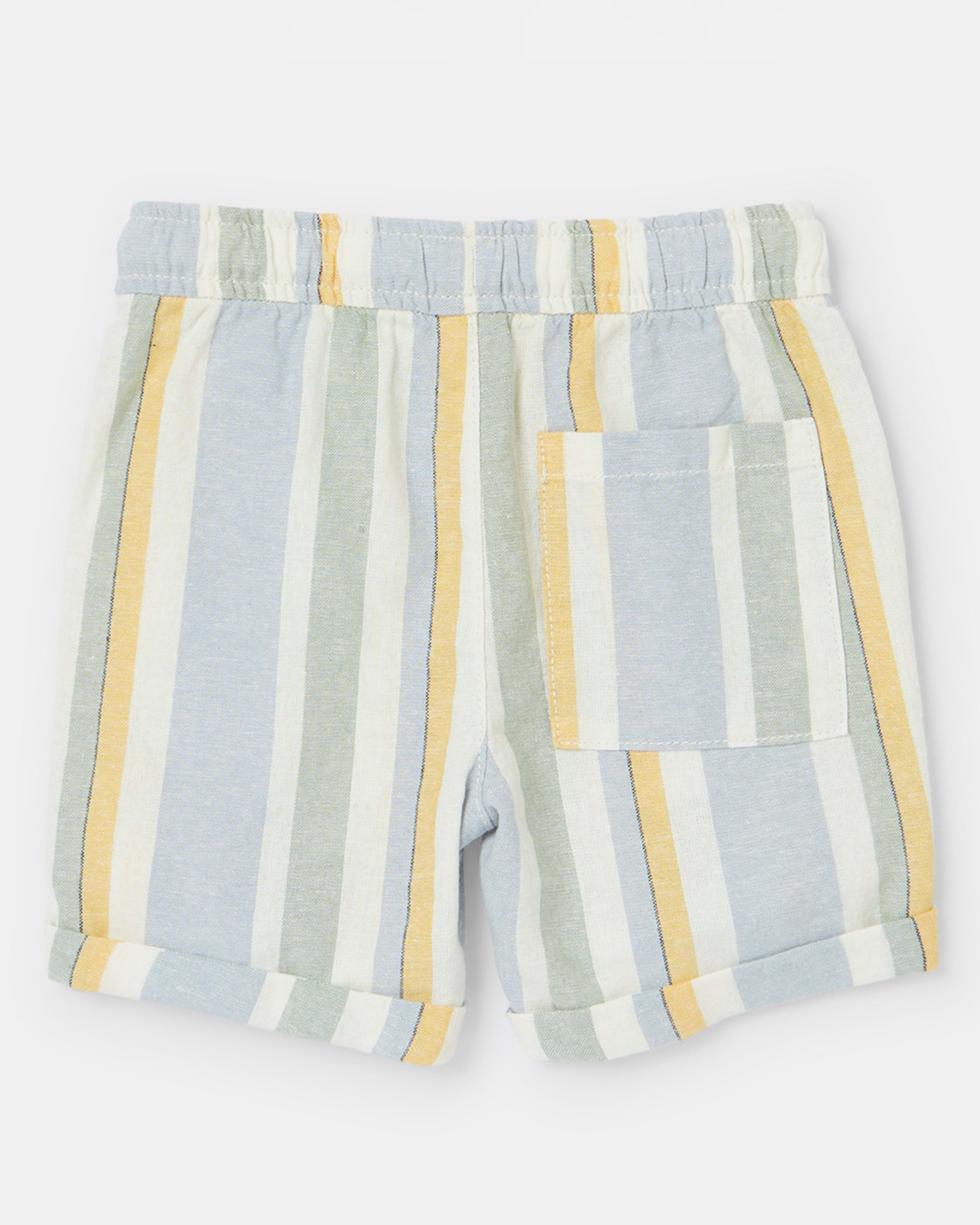 Stripe Linen Shorts Kmart