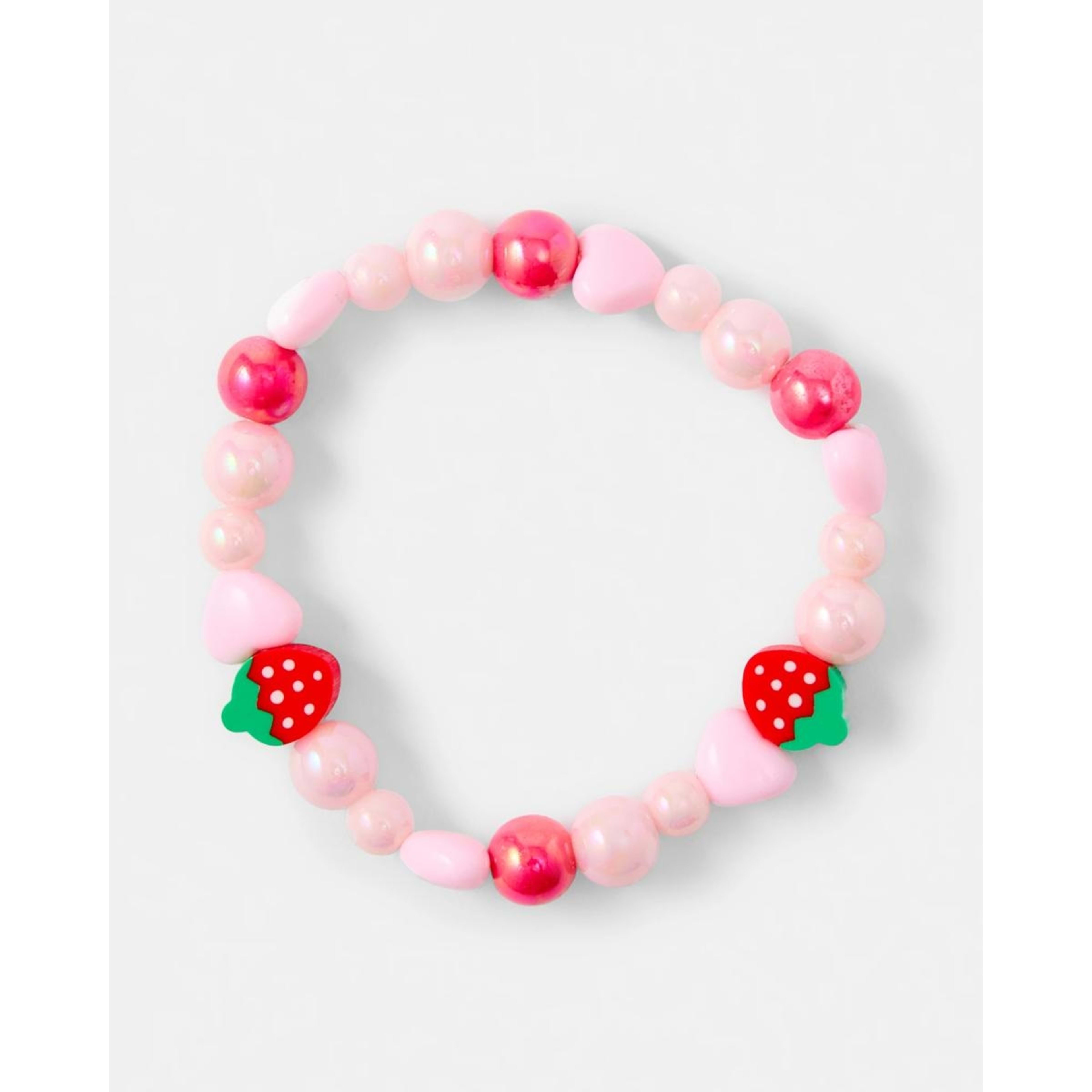 3 2 Pack Strawberry Necklace and Bracelet Set - Red and Pink, 3 of 4