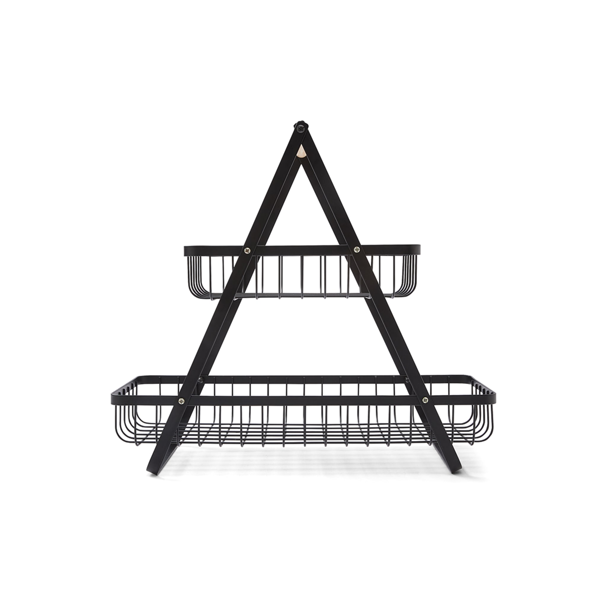 Wire and Wood 2 Tier Basket Kmart