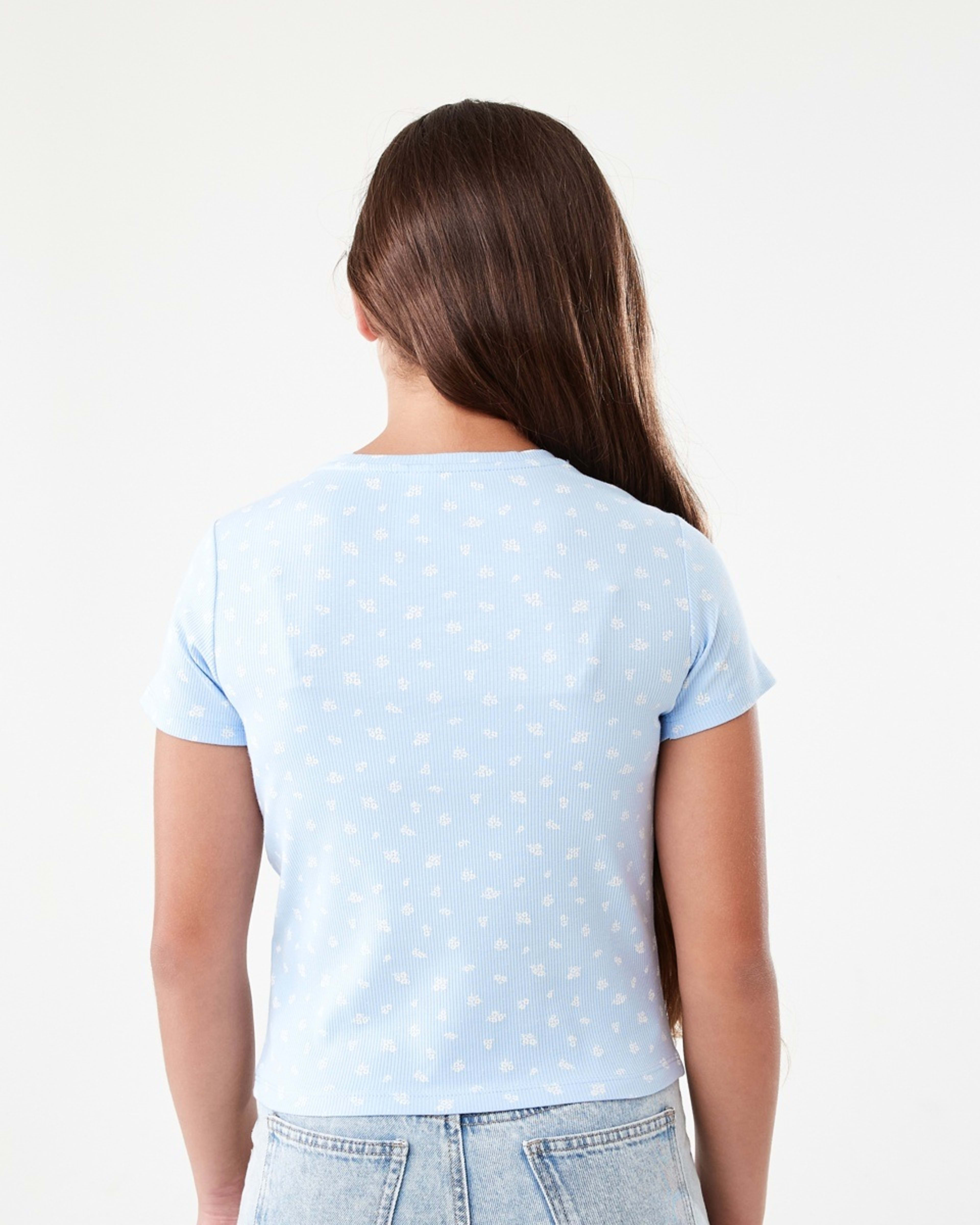 2 Short Sleeve Rib T-shirt Ditsy, 2 of 8