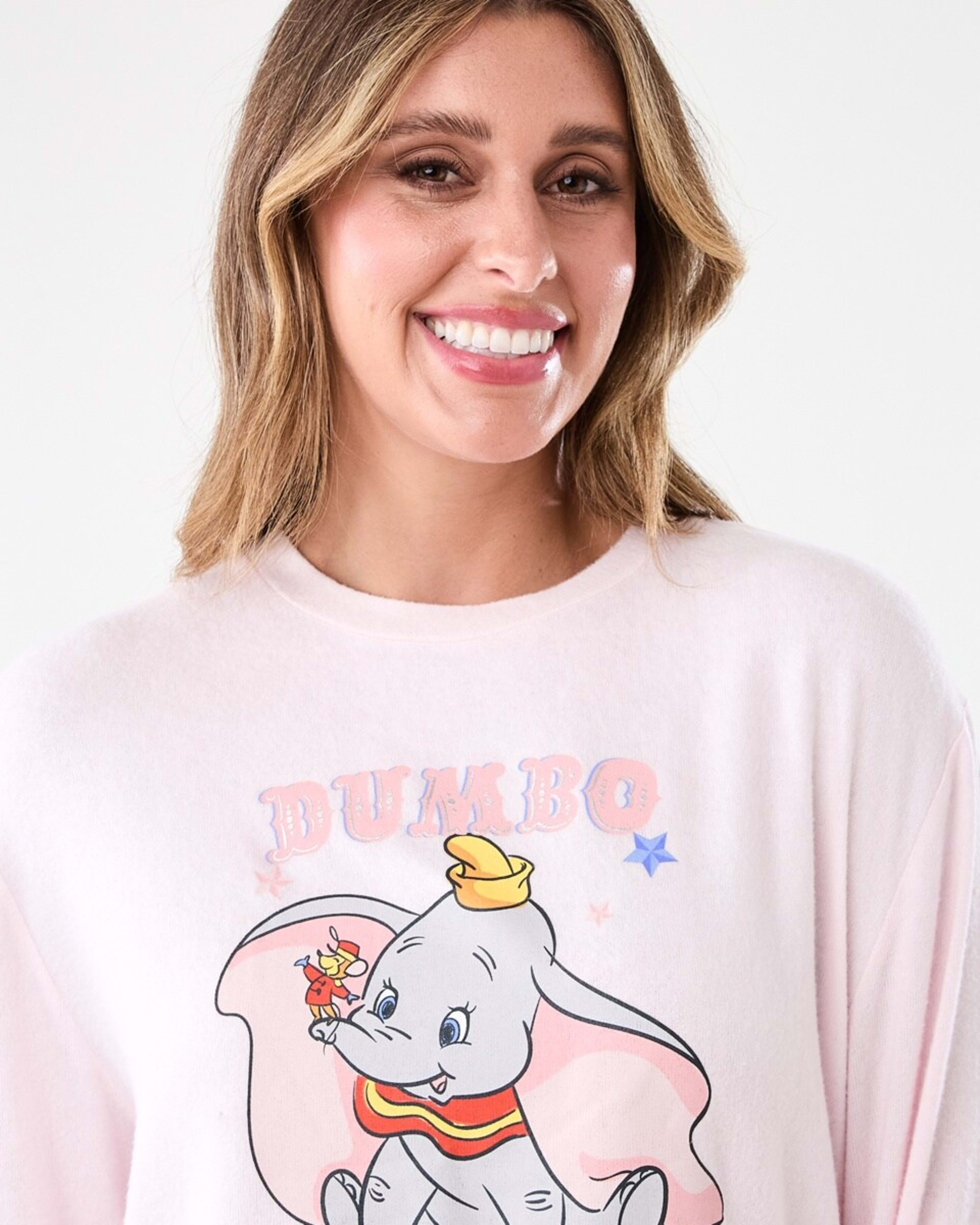 4 Dumbo License Long Sleeve Top and Pants Pyjama Set Dumbo Ydg, 4 of 7