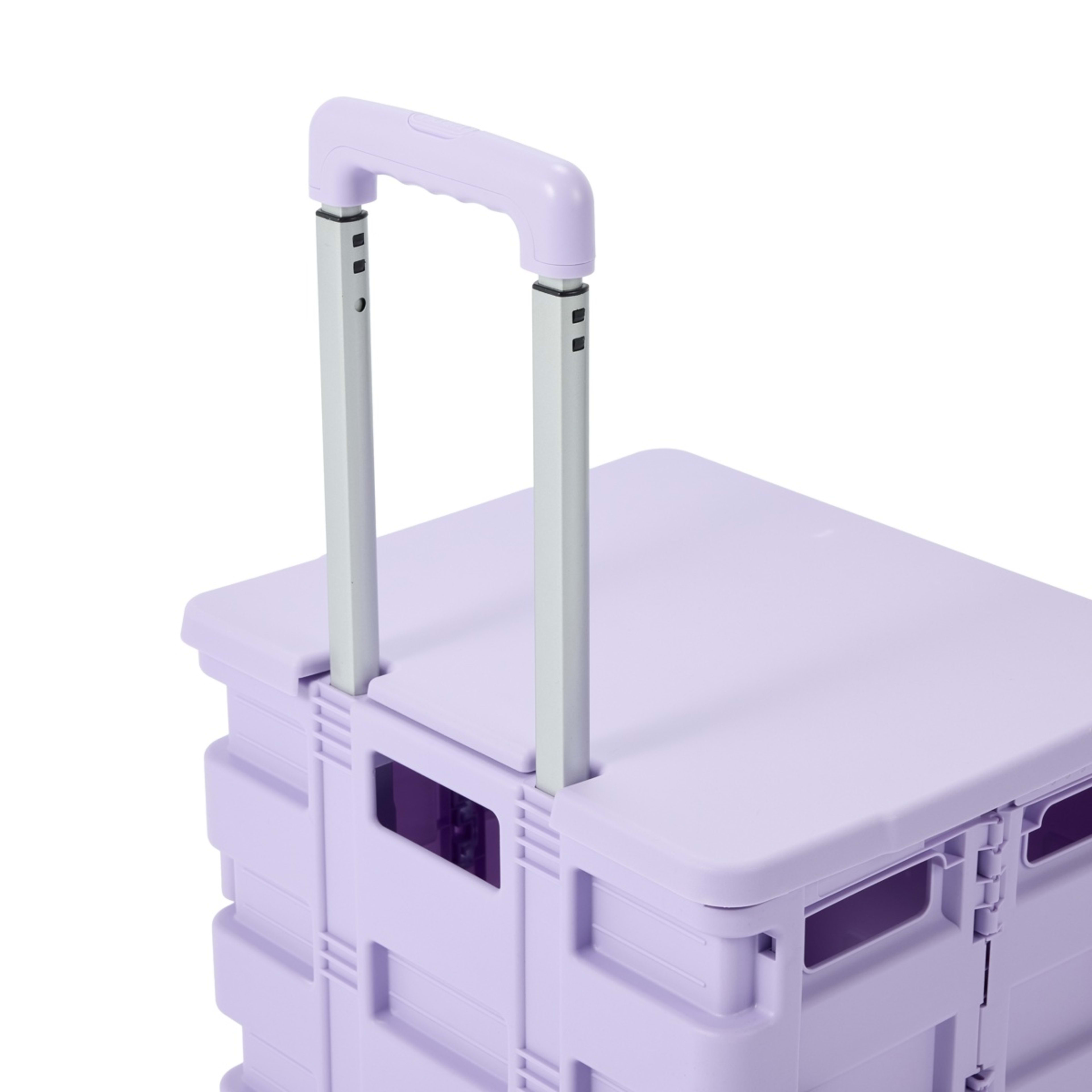 4 Collapsible Trolley Box - Lilac, 4 of 10