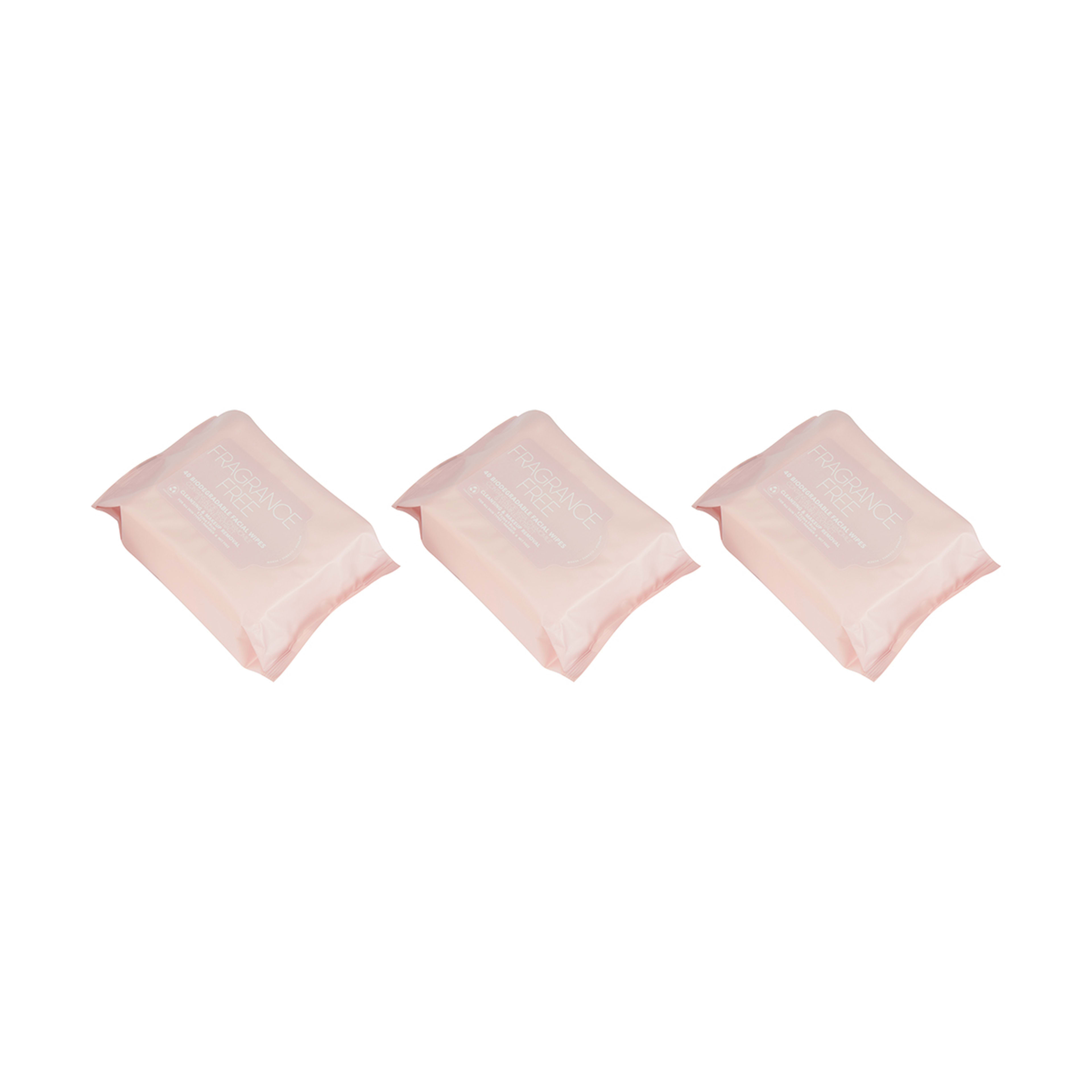 Triple Pack Cleansing & Makeup Removal Biodegradable Facial Wipes