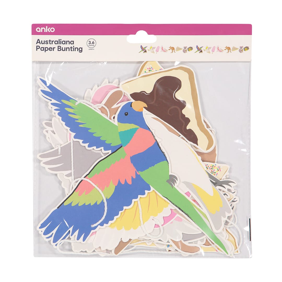 Australiana Paper Bunting Kmart