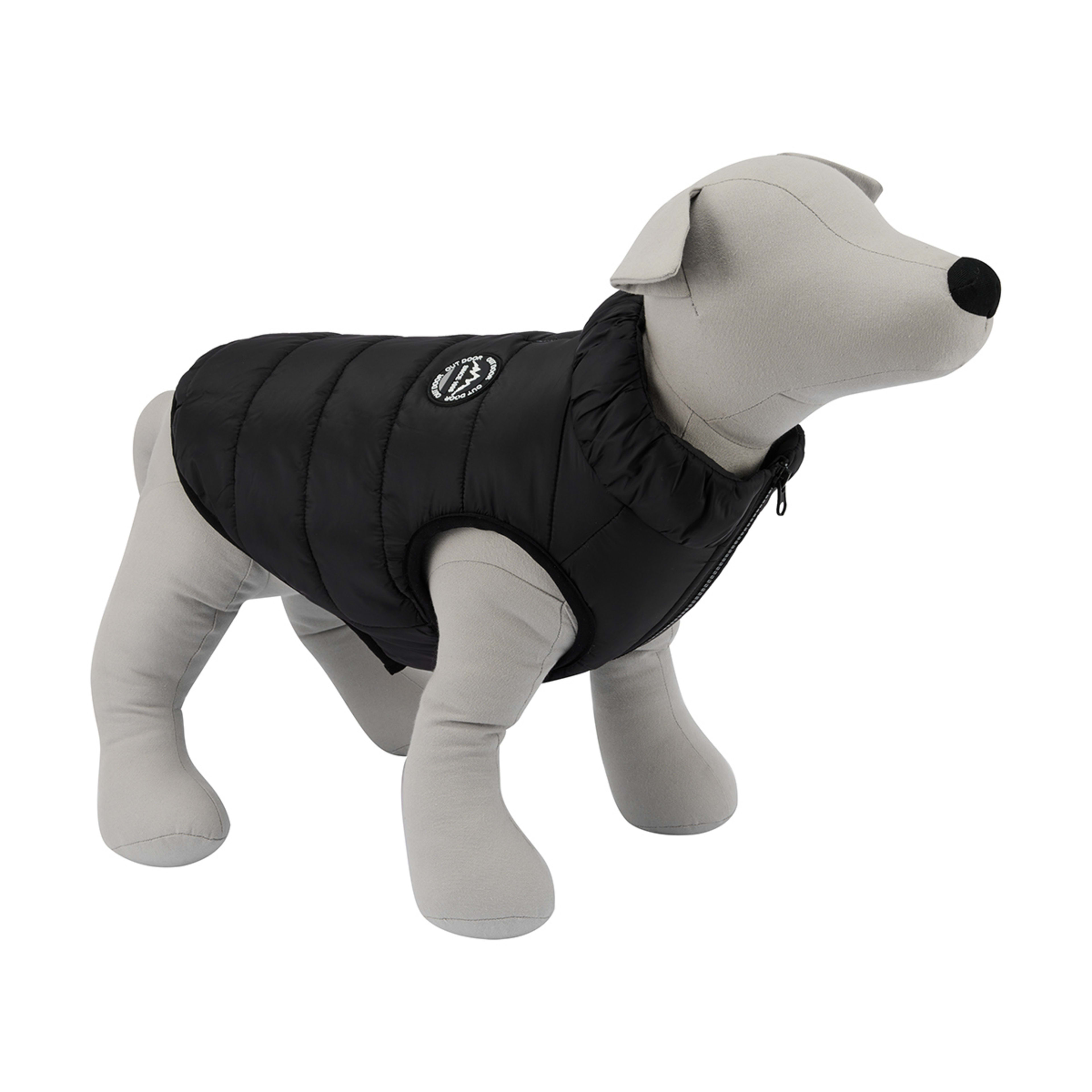 Pet Puffer Jacket Large, Black Kmart