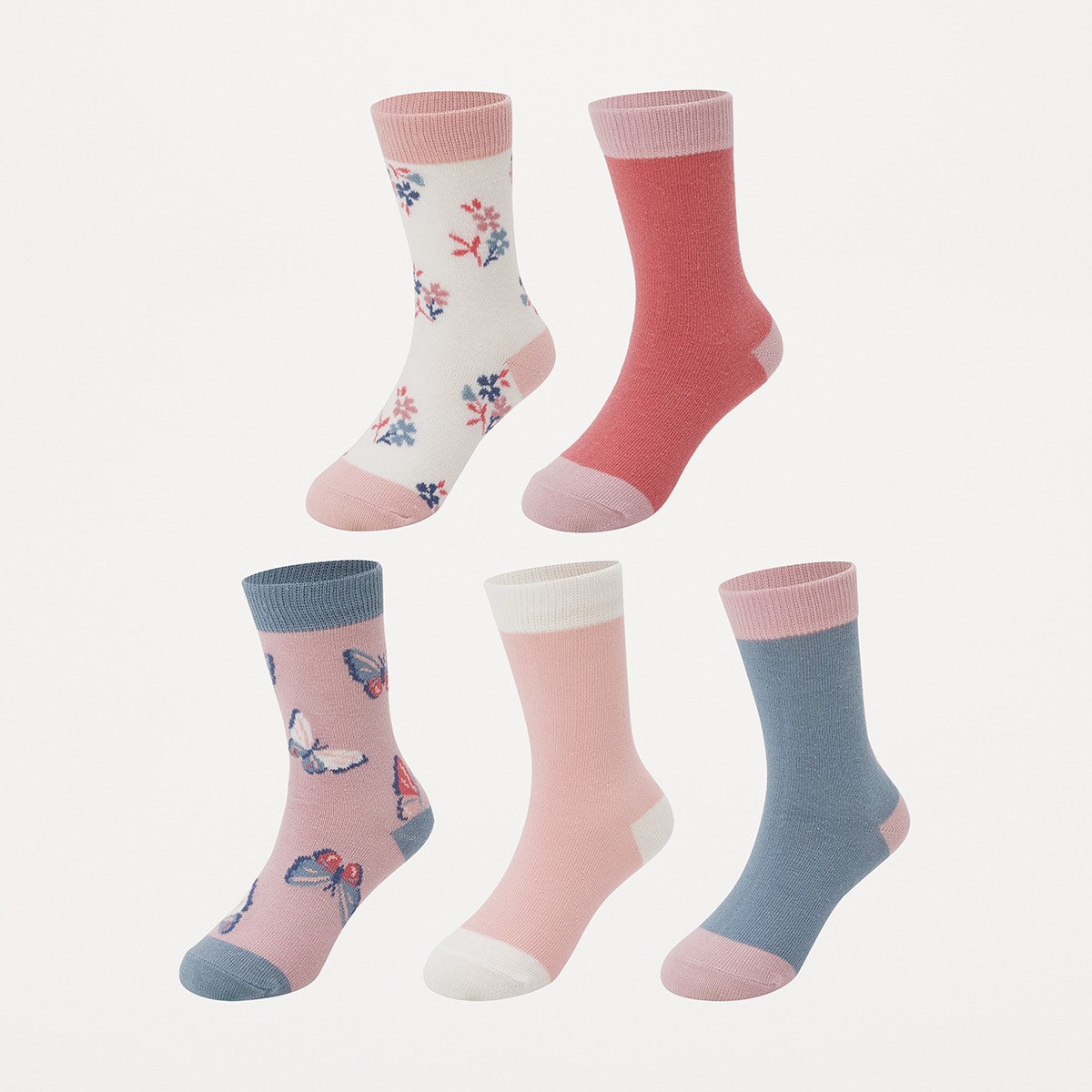 5 Pack Crew Socks Kmart