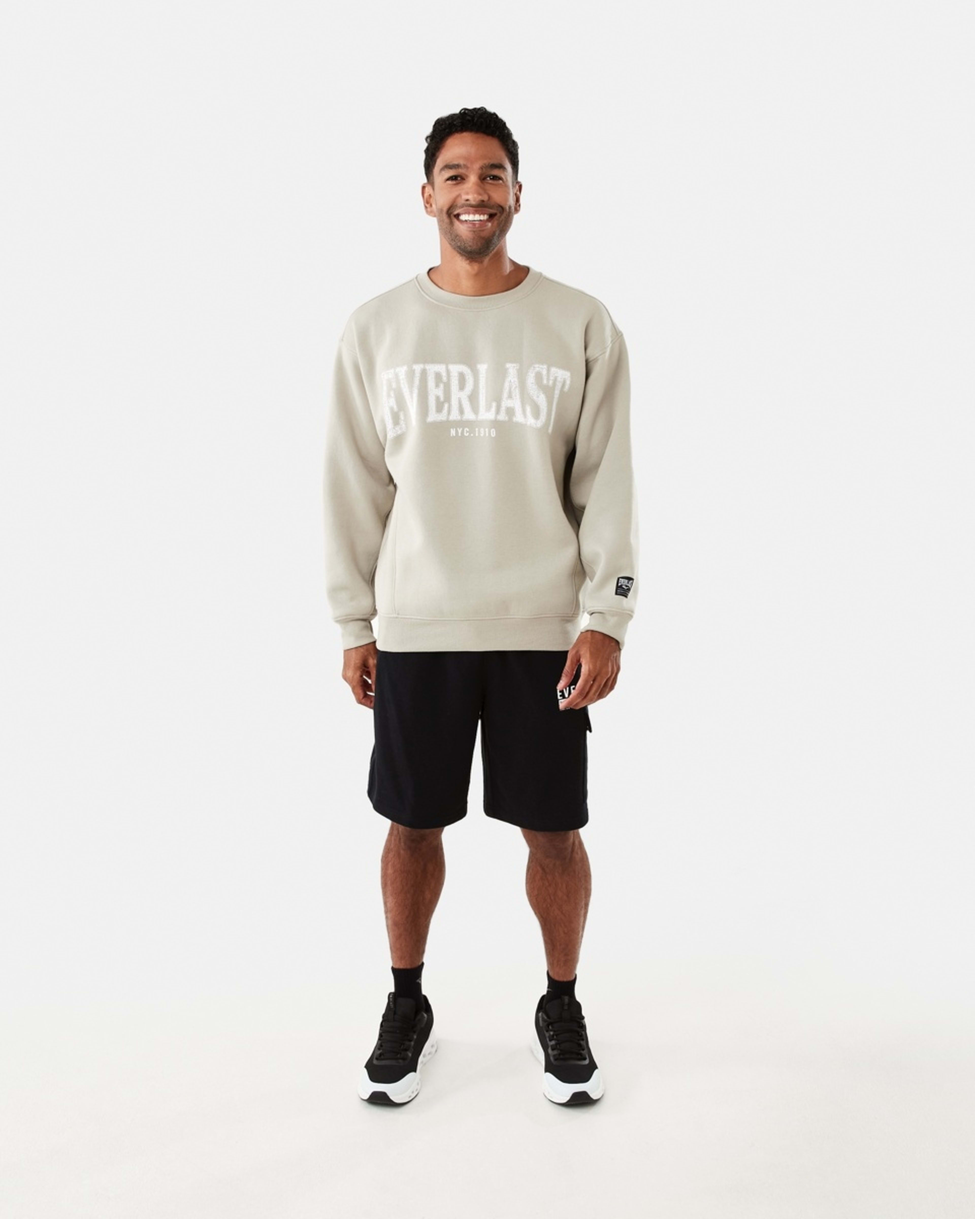 8 Everlast Mens Oversized Sweatshirt Bone, 8 of 8