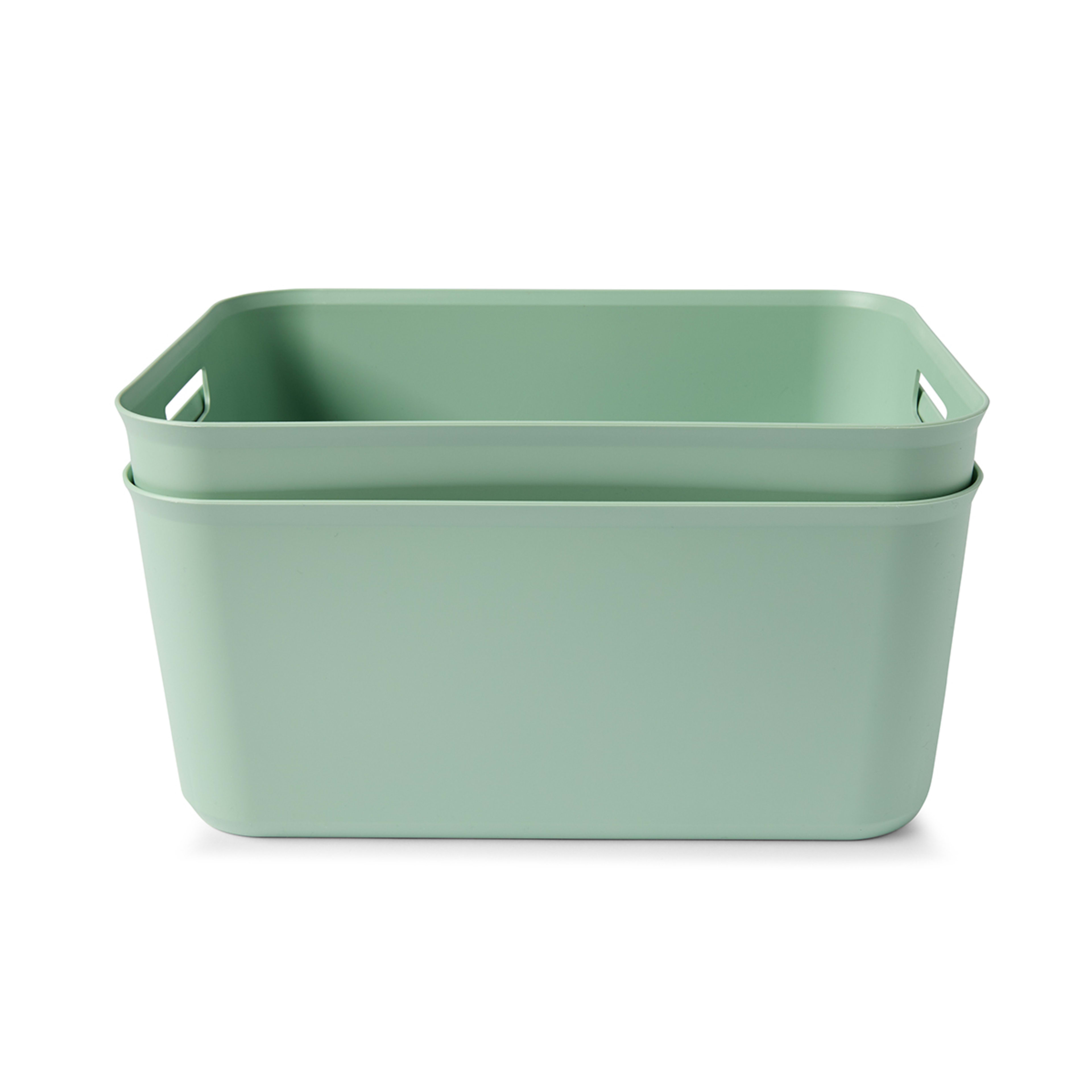 3 2 Pack 12.5L Utile Large Tubs - Green, 3 of 7