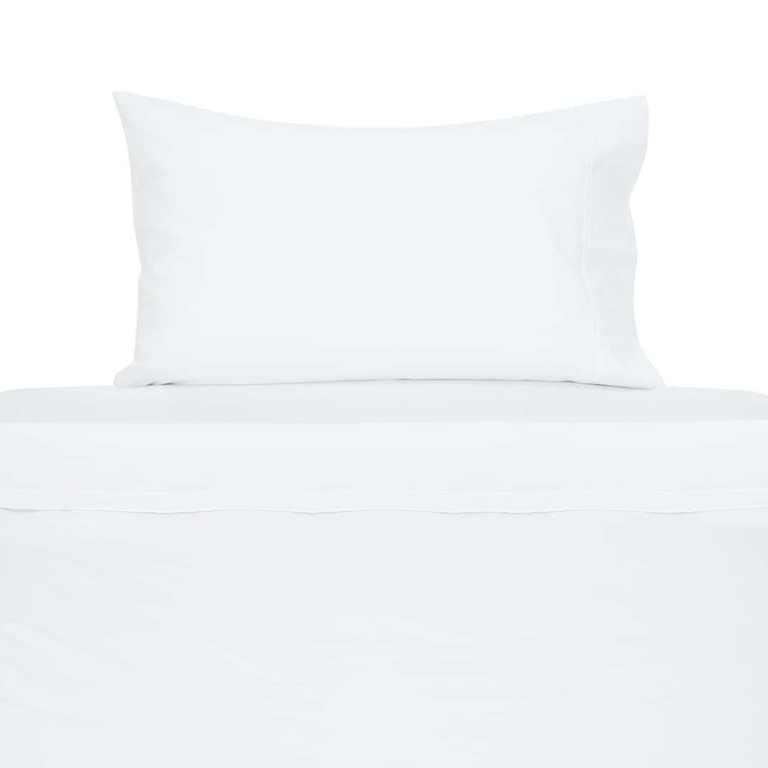 180 Thread Count Sheet Set Single Bed, White Kmart