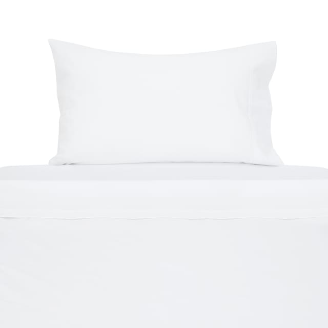 180 Thread Count Sheet Set Single Bed, White Kmart