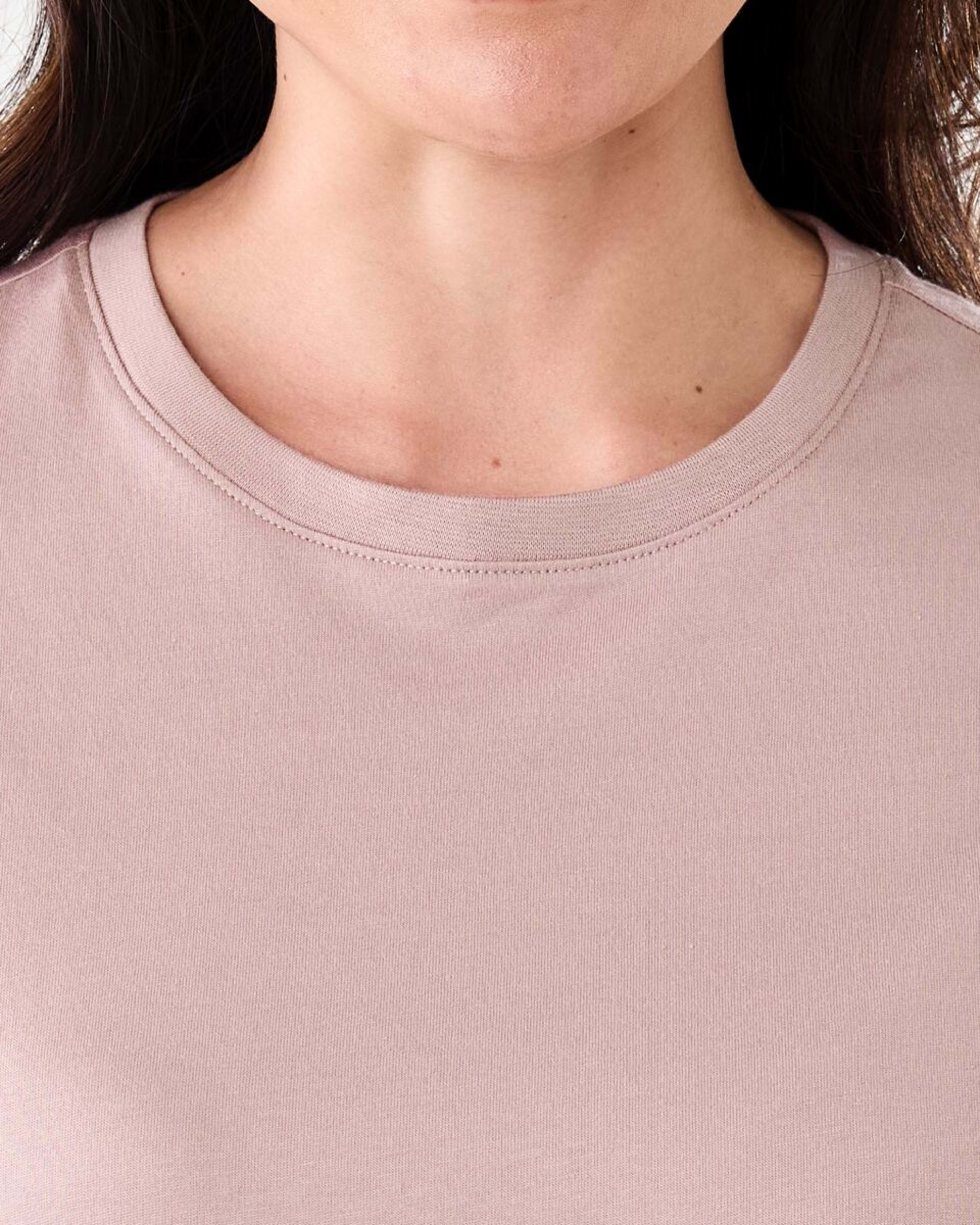 5 Short Sleeve Australian Cotton T-shirt MODEST PINK, 5 of 5