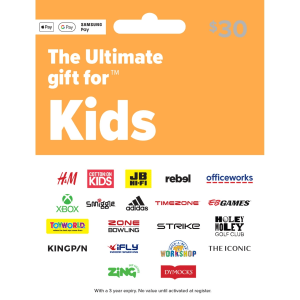 The Ultimate Gift for Kids $30 Gift Card - Kmart