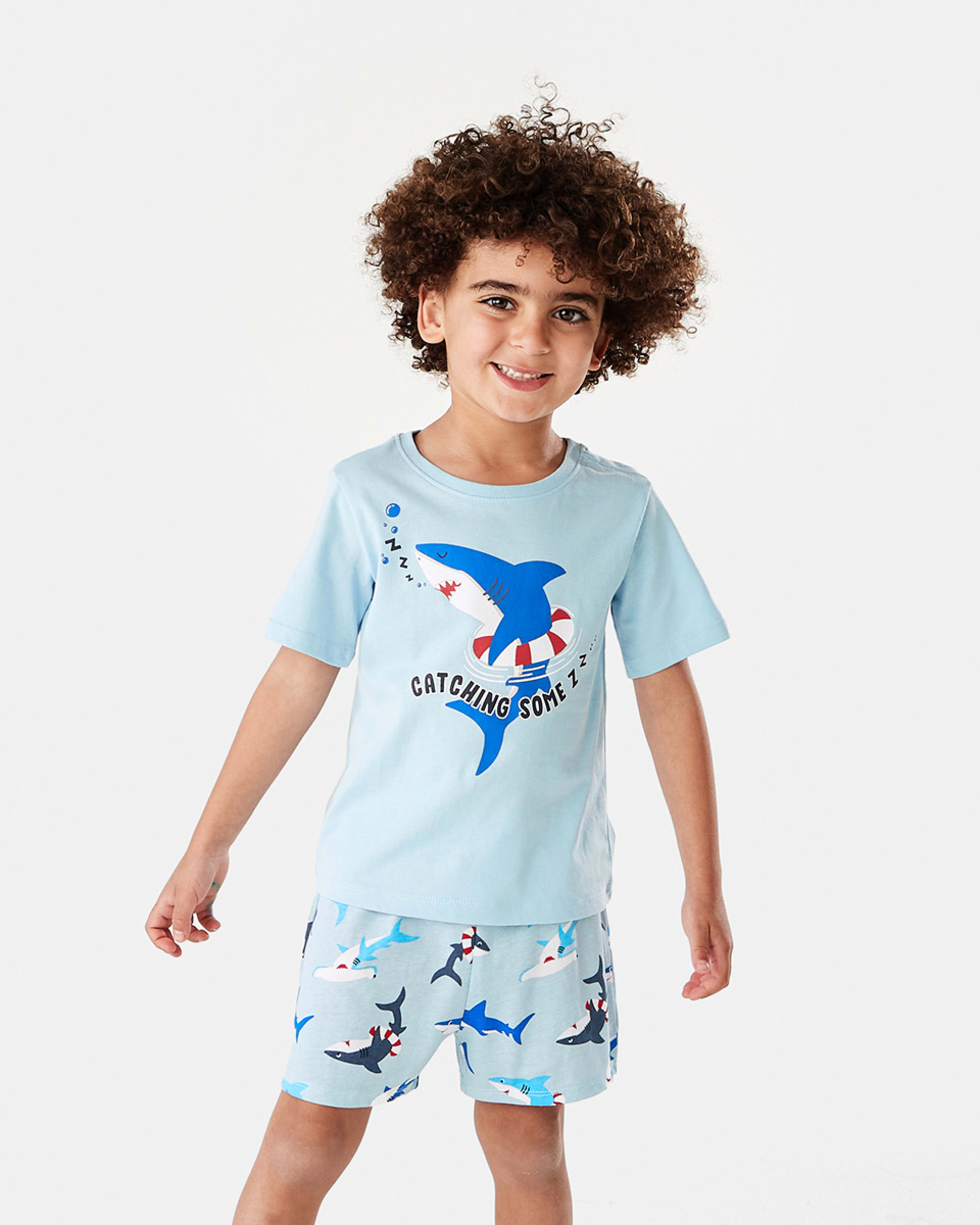 Short Sleeve Knit Pyjama Set Kmart