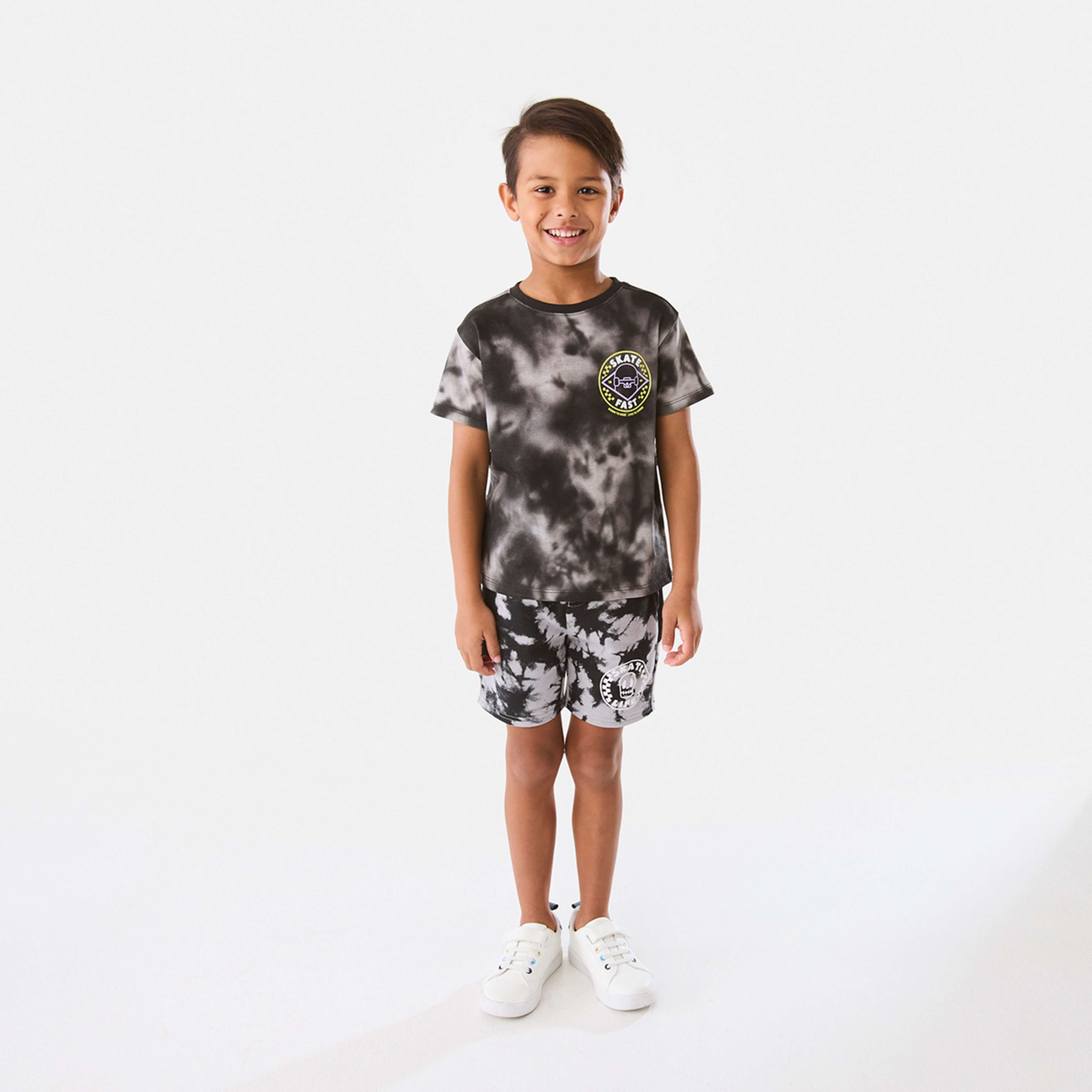 5 Tie-Dye Print T-shirt Black, 5 of 8