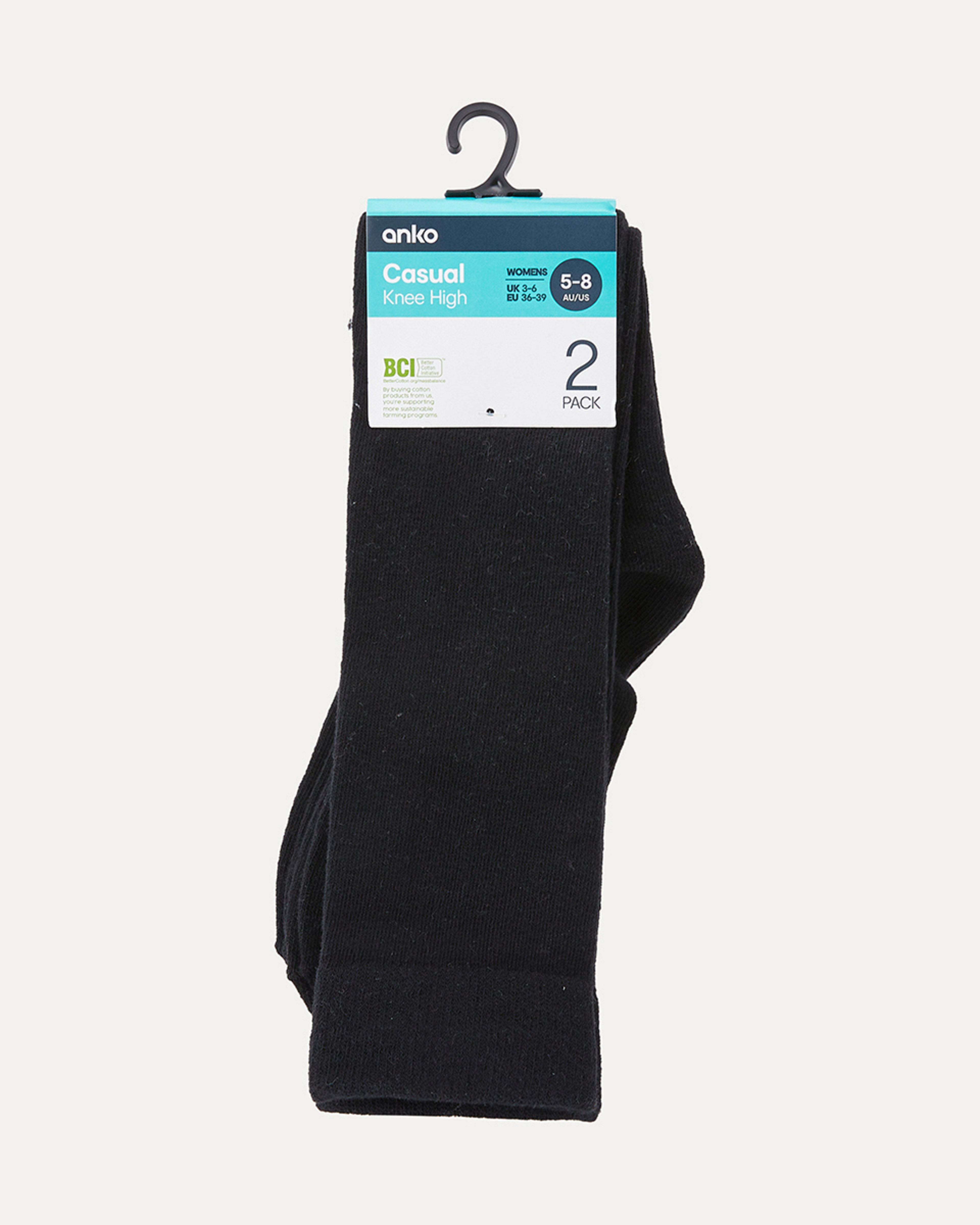 2 Pack Knee High Socks - Kmart