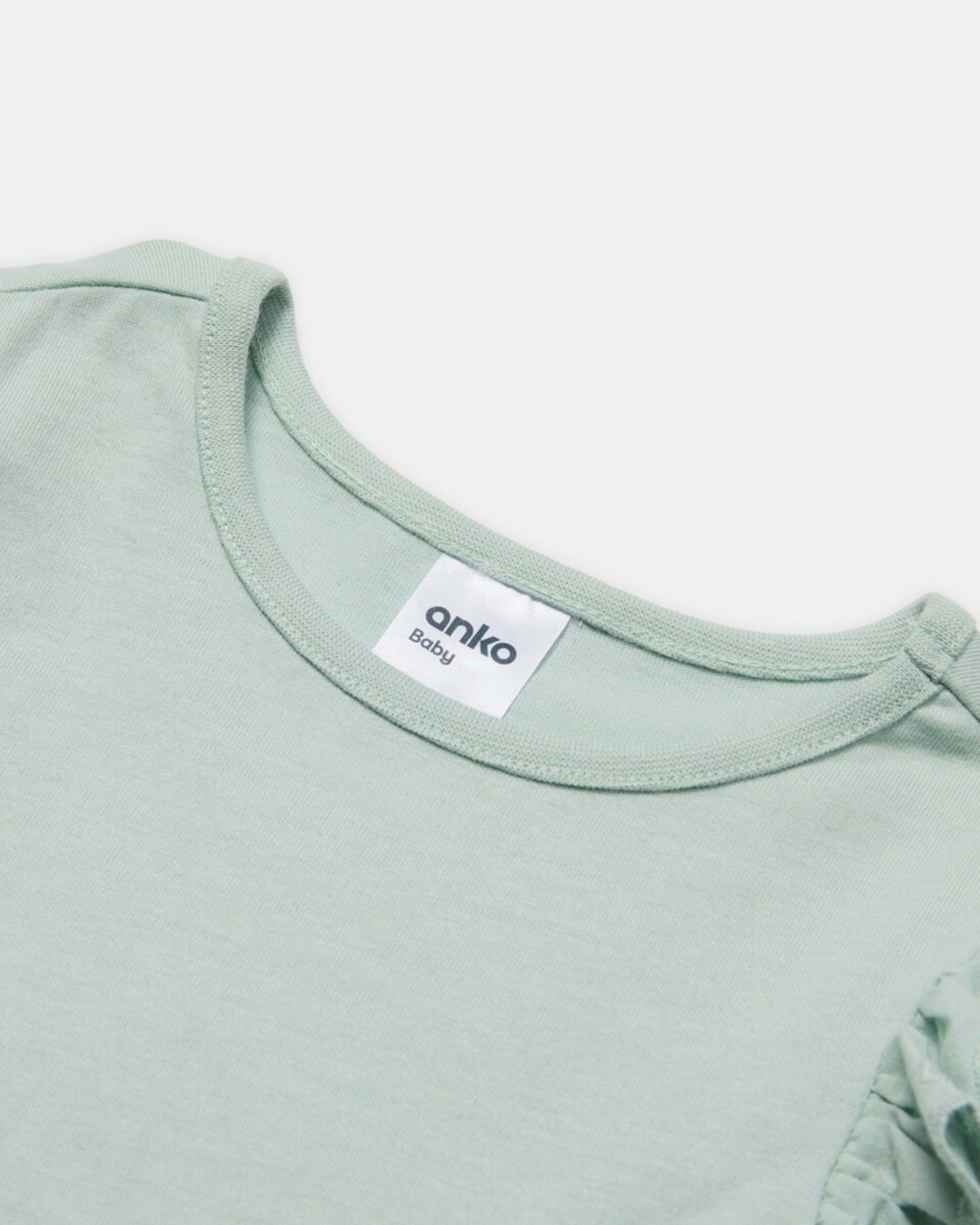 8 3 Pack Long Sleeve Broderie T-shirt Green Grey, 8 of 8