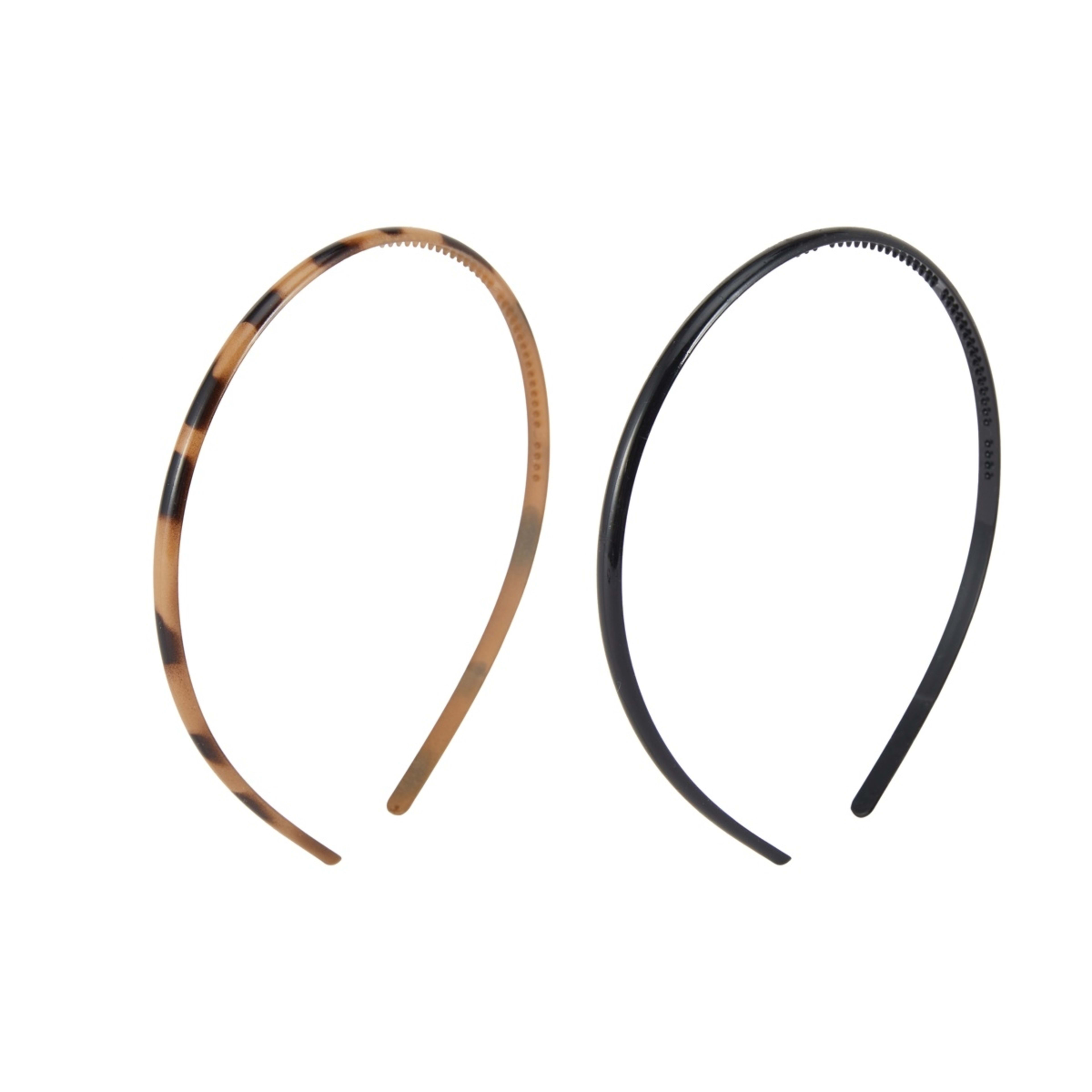 1 OXX Haircare 2 Piece Headband - Black and Tort