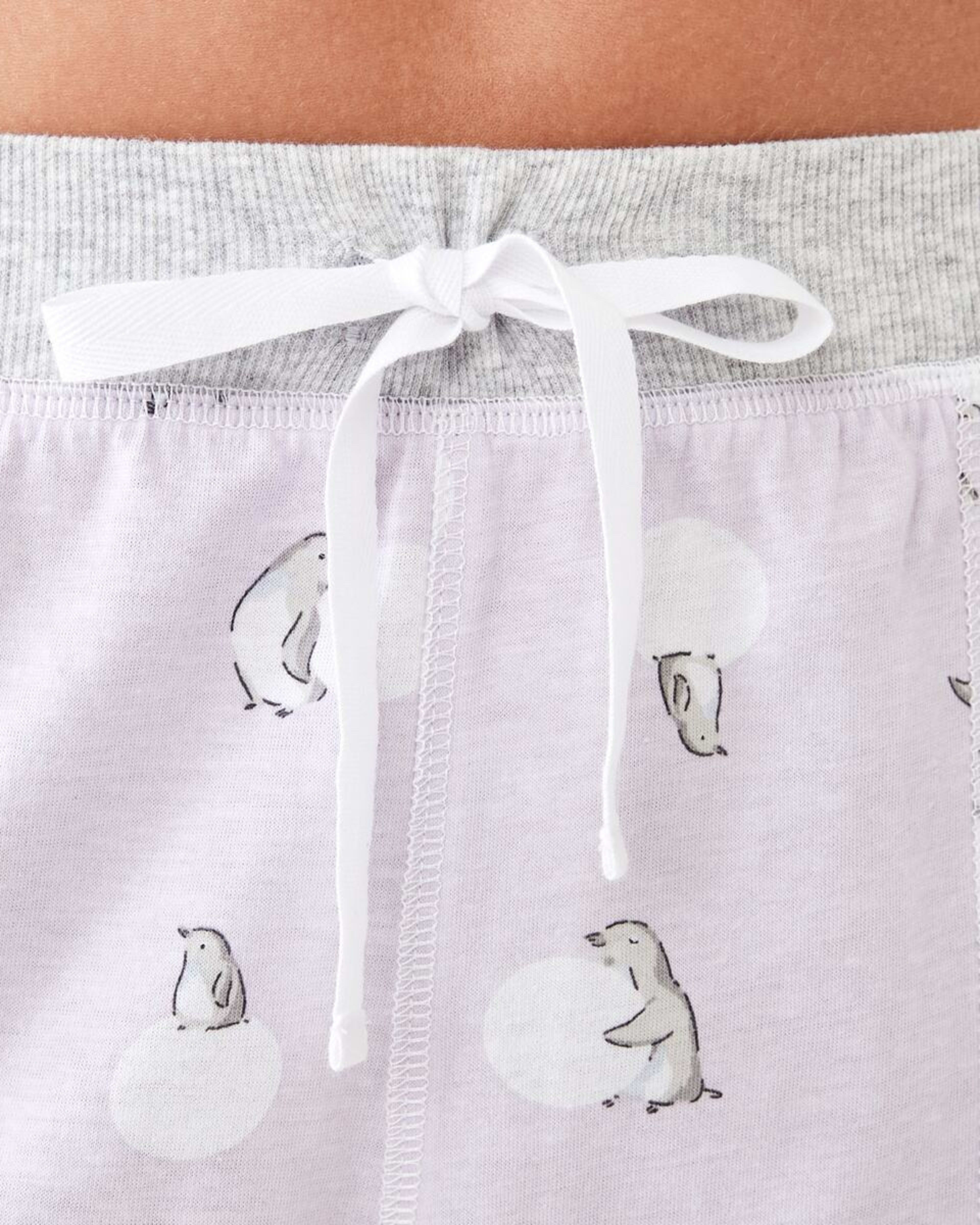 4 Printed Knit Cuffed Pants Penguin, 4 of 6