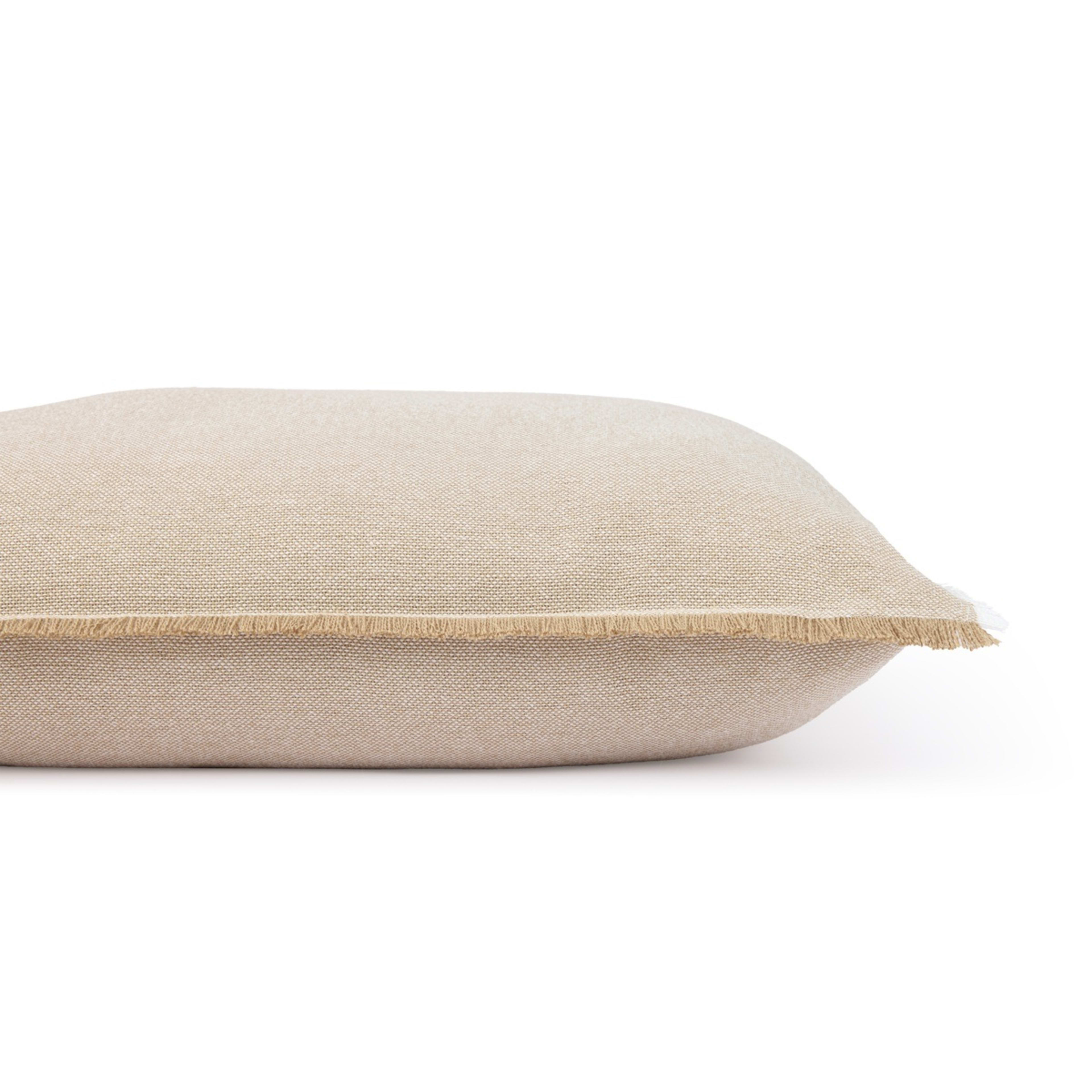2 60cm Fringe Cushion - Sand, 2 of 4