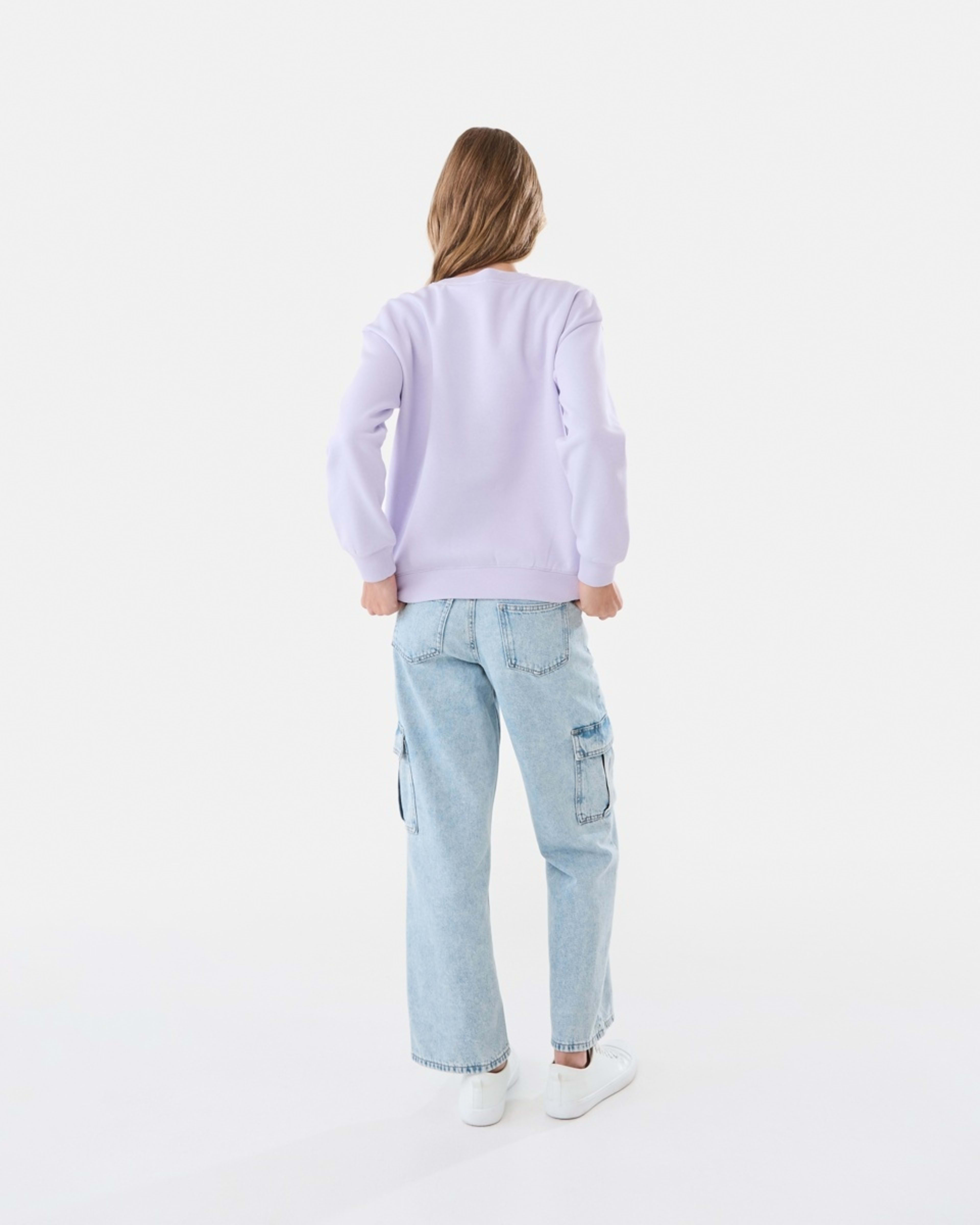 6 Print Crew Neck Sweatshirt Ny Wellness Club Pastel Lilac, 6 of 8
