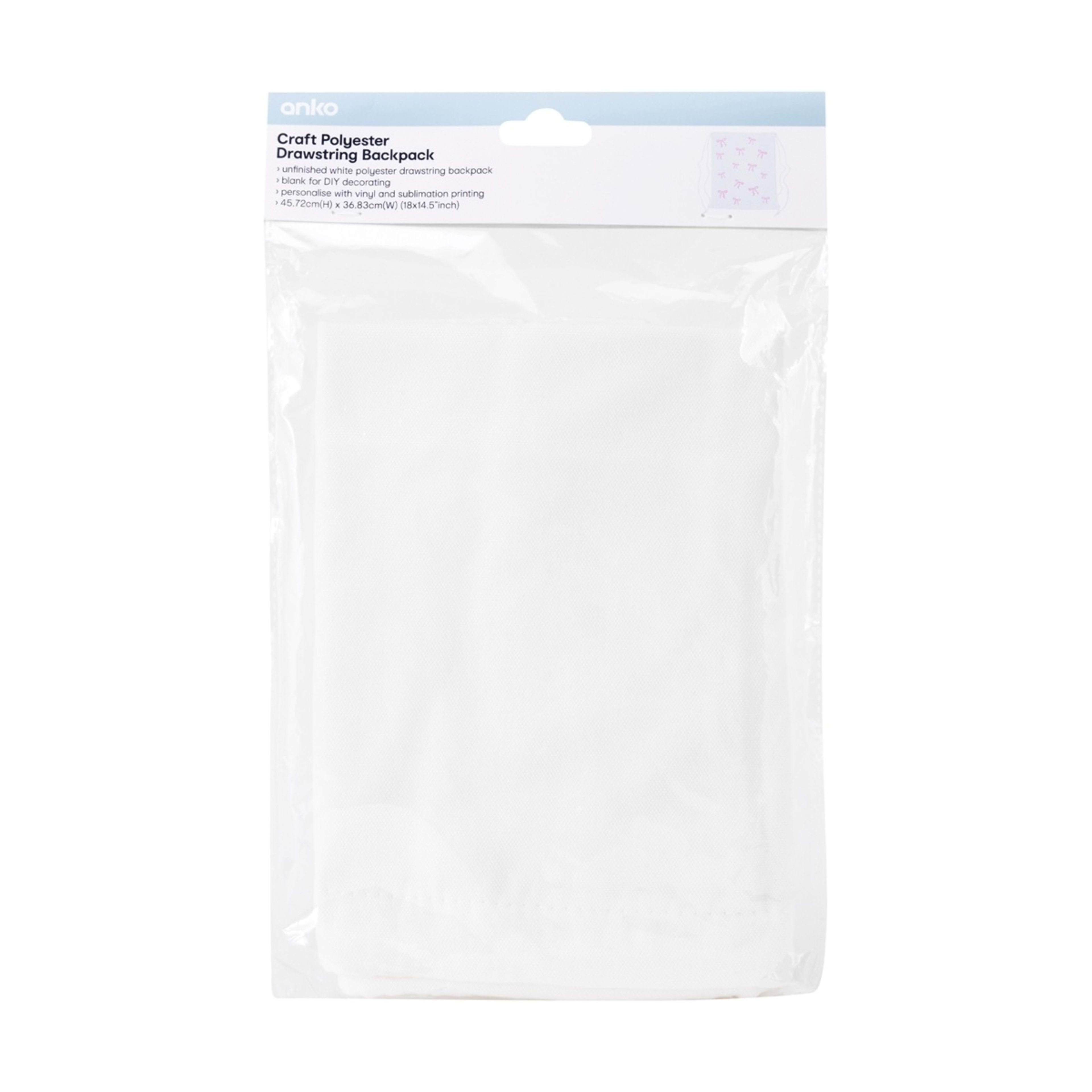 4 Craft Polyester Drawstring Backpack, 4 of 4