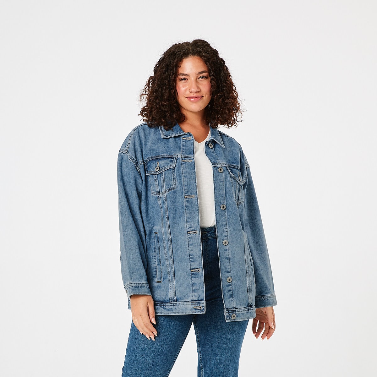 Denim jacket women kmart hotsell