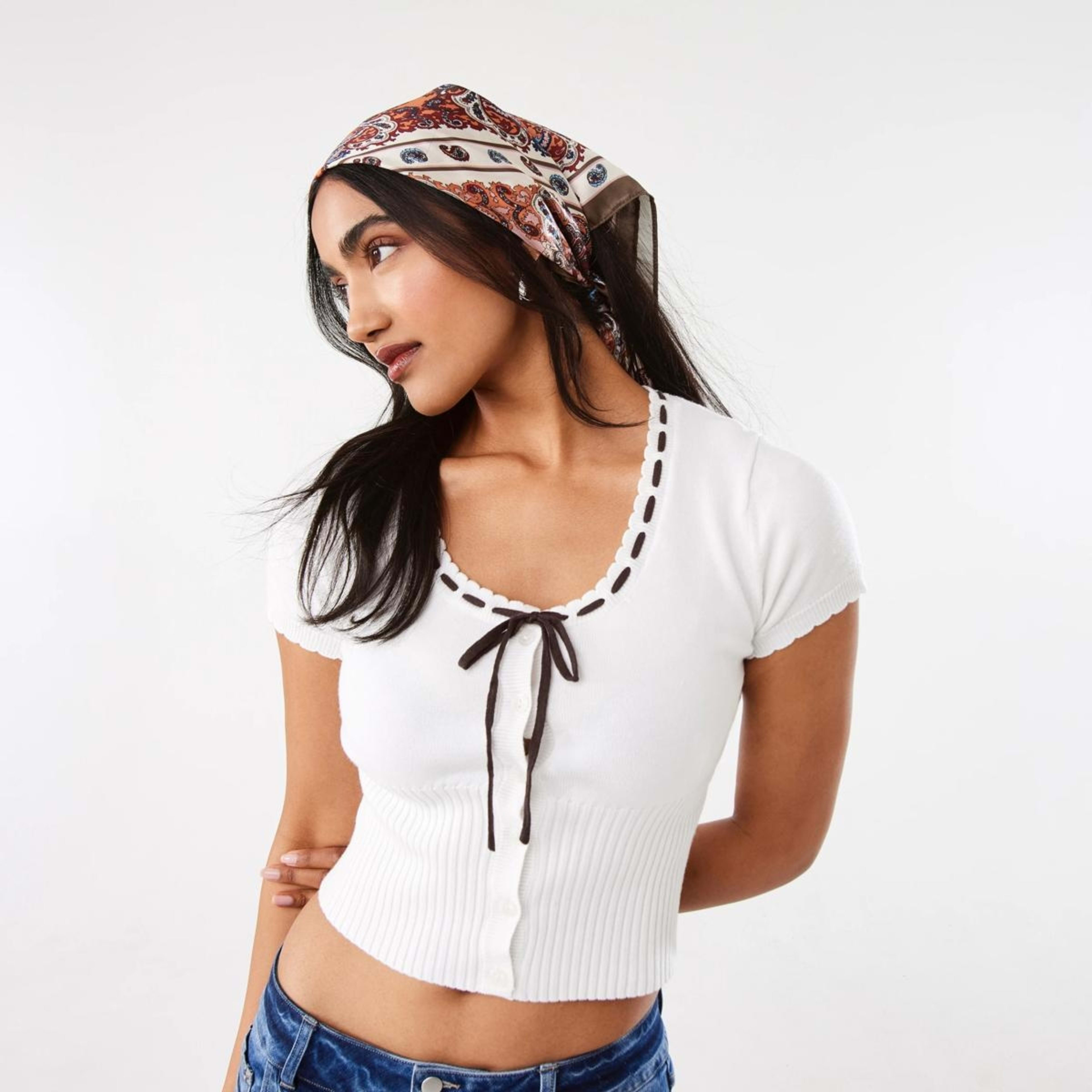 7 Paisley Tile Hair Scarf, 7 of 7