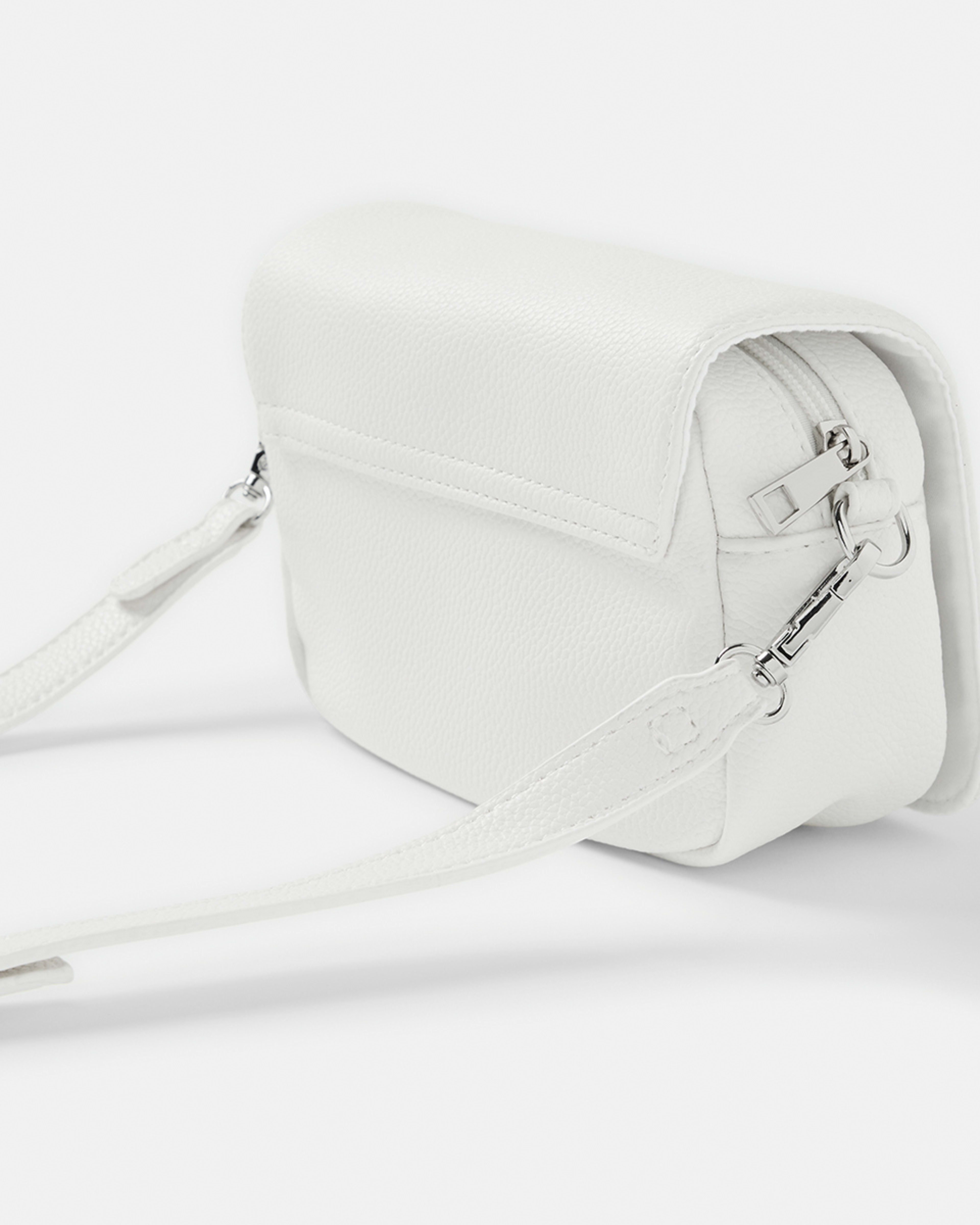 2 Front Flap Crossbody Bag White2, 2 of 6
