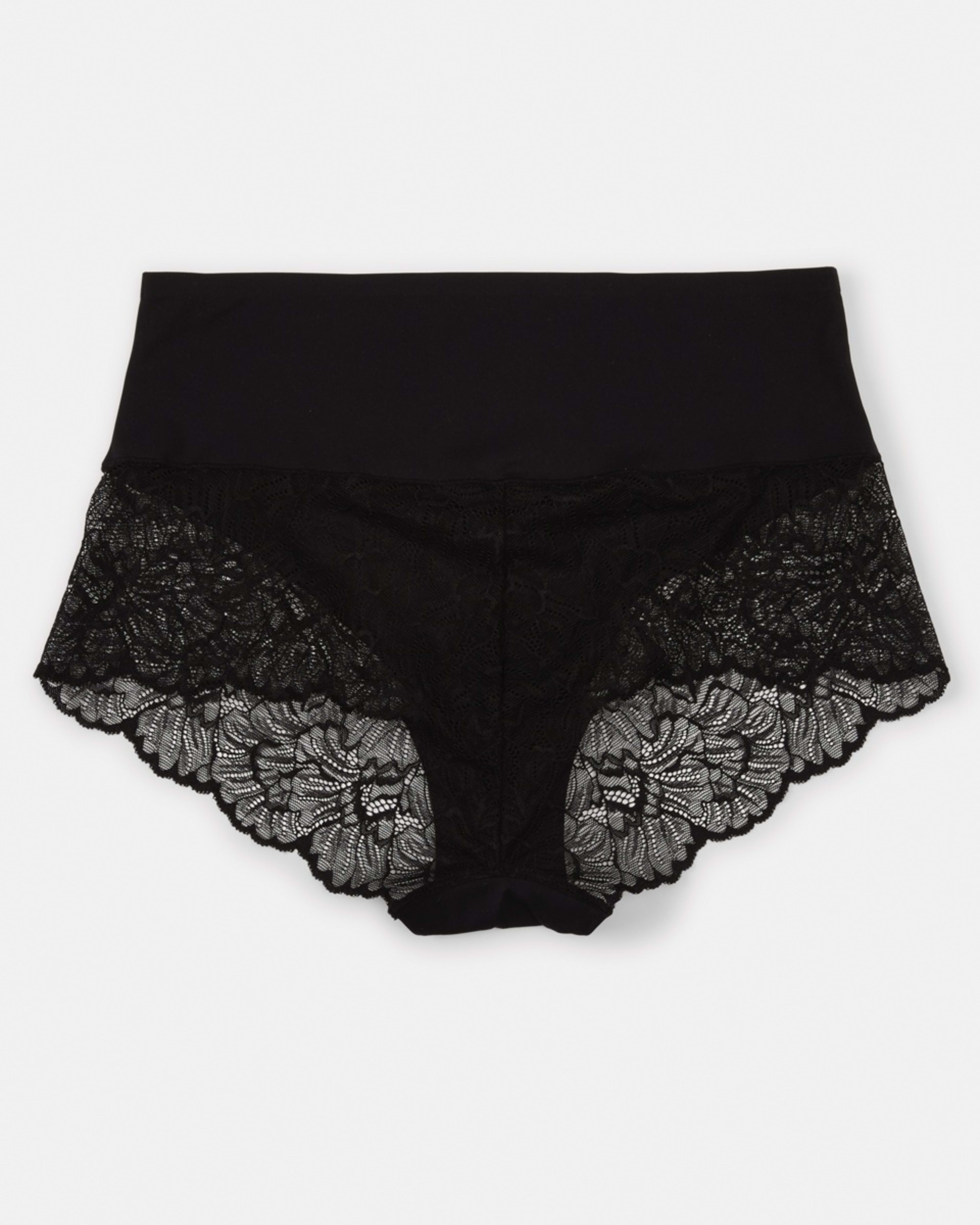 5 3 Pack No Show Lace Full Briefs Bk Bk Bk, 5 of 6