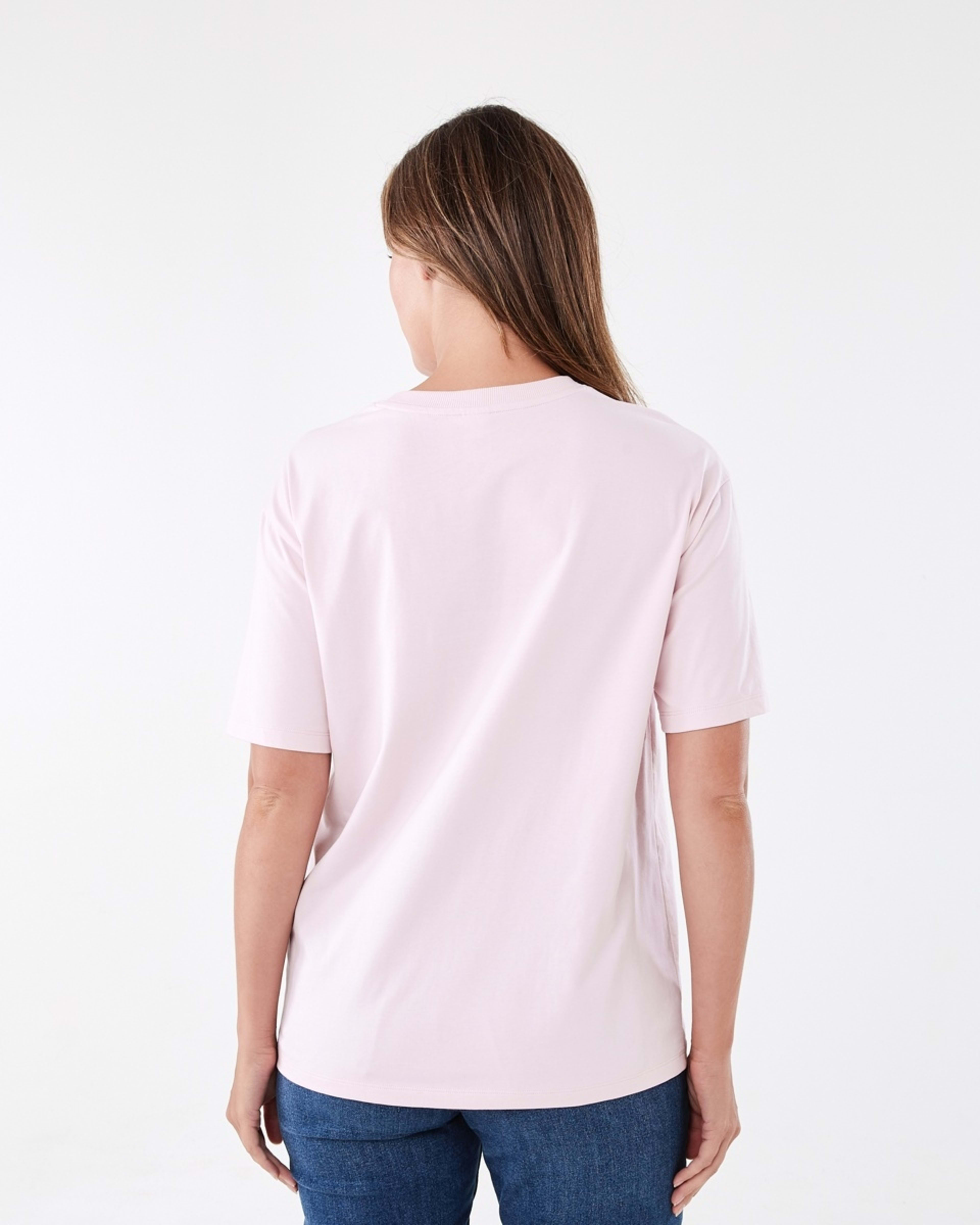 3 Short Sleeve Oversized Boyfriend T-shirt SOFT BLOSSOM, 3 of 5