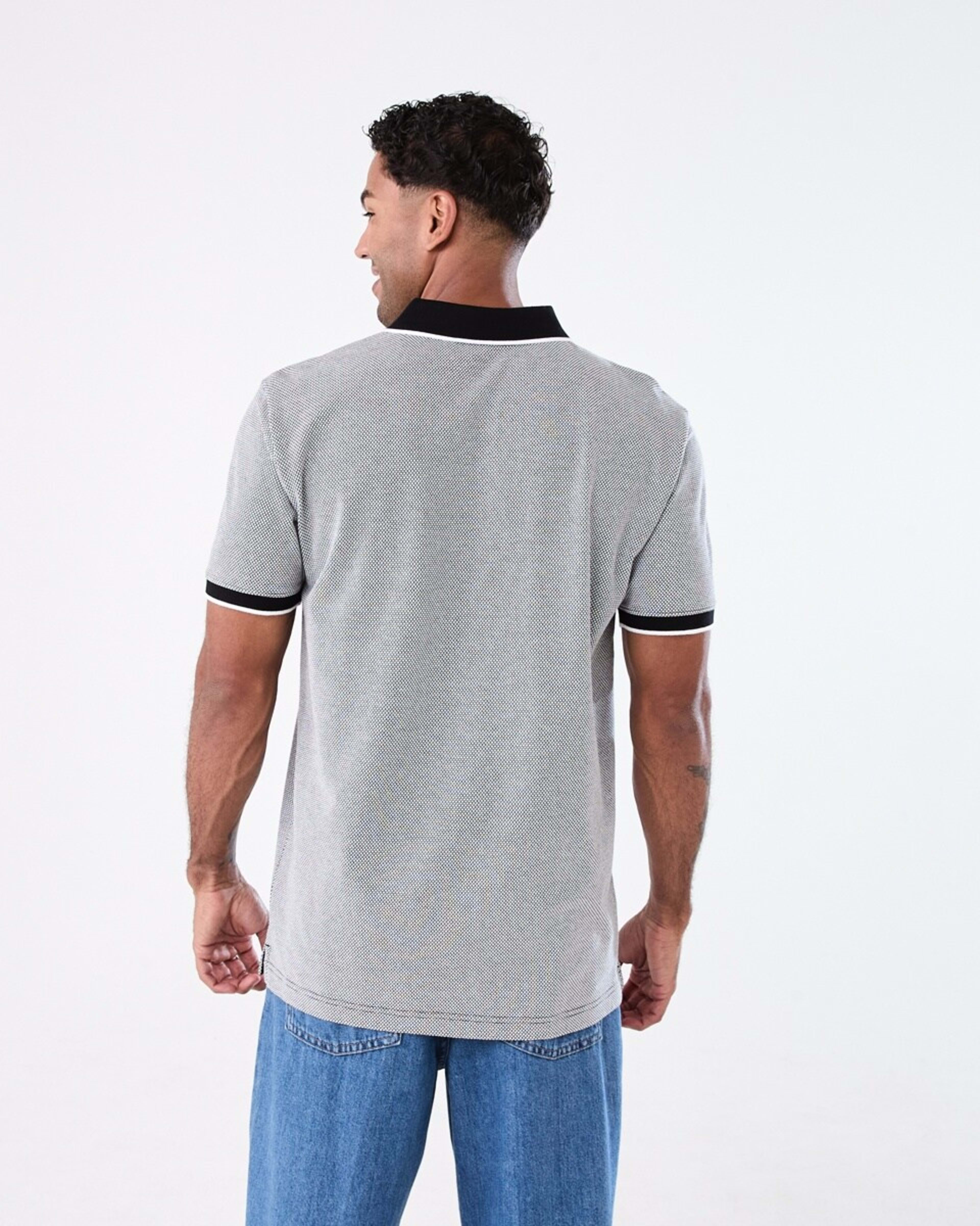 3 Jacquard Polo Shirt JACQUARD BLACK, 3 of 6